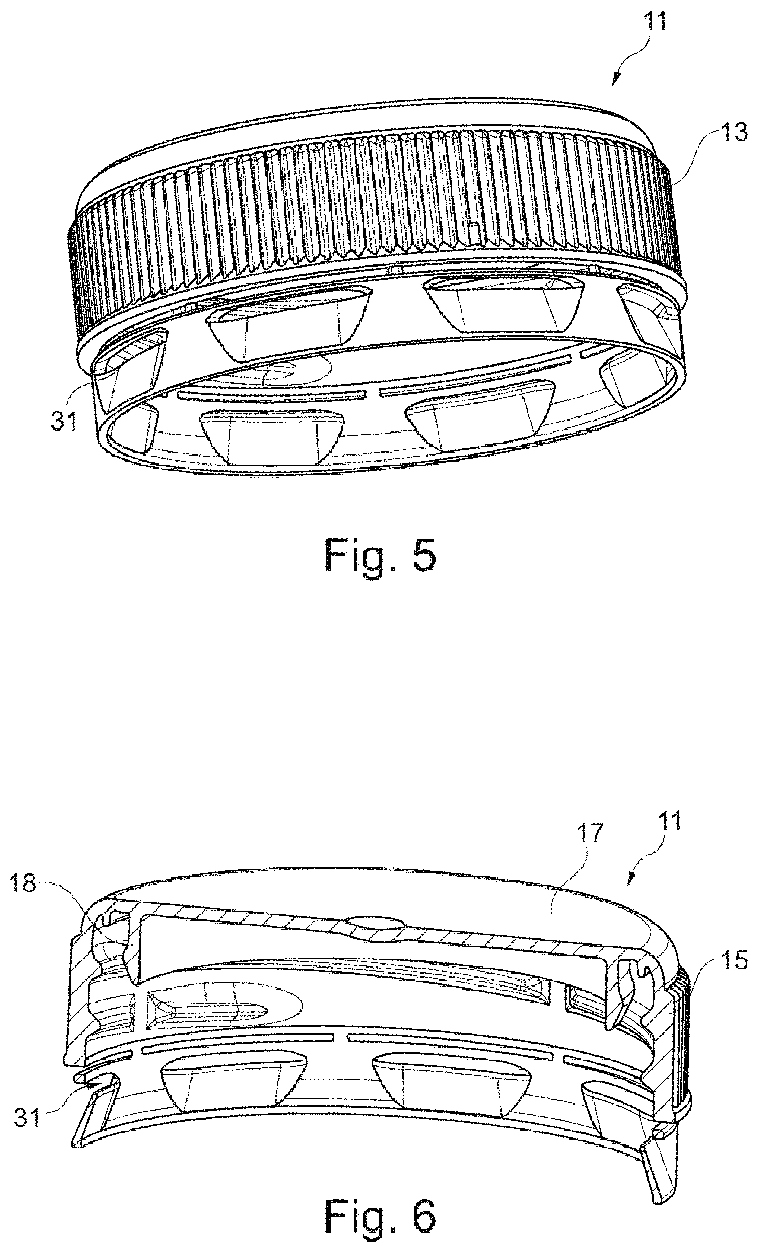 Patent US12297010 Figure 3 – Container closure