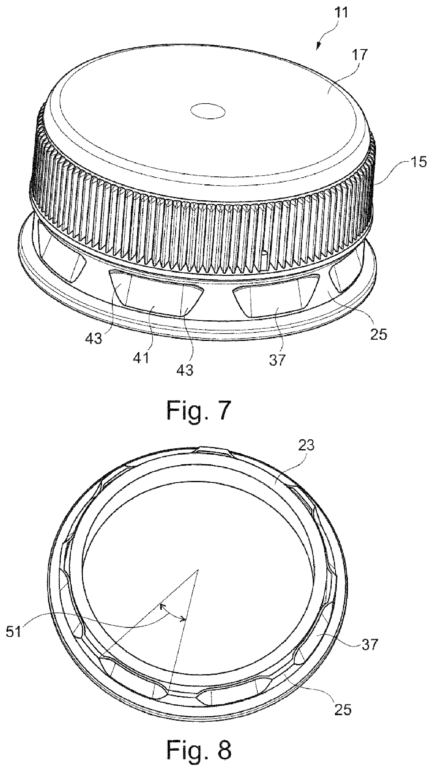 Patent US12297010 Figure 4 – Container closure