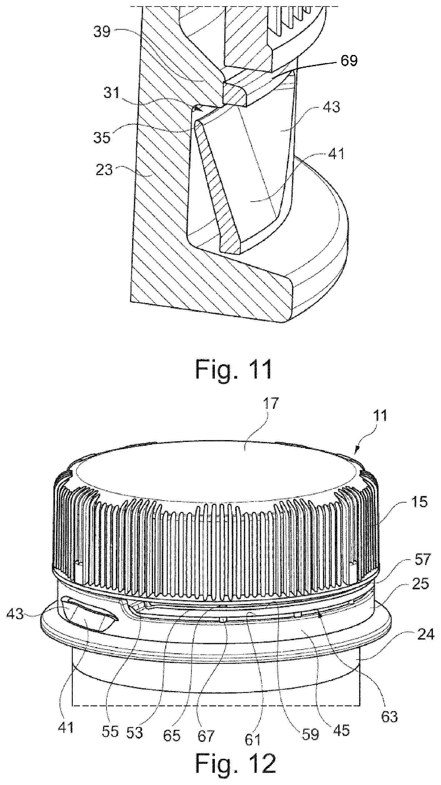 Patent US12297010 Figure 6 – Container closure