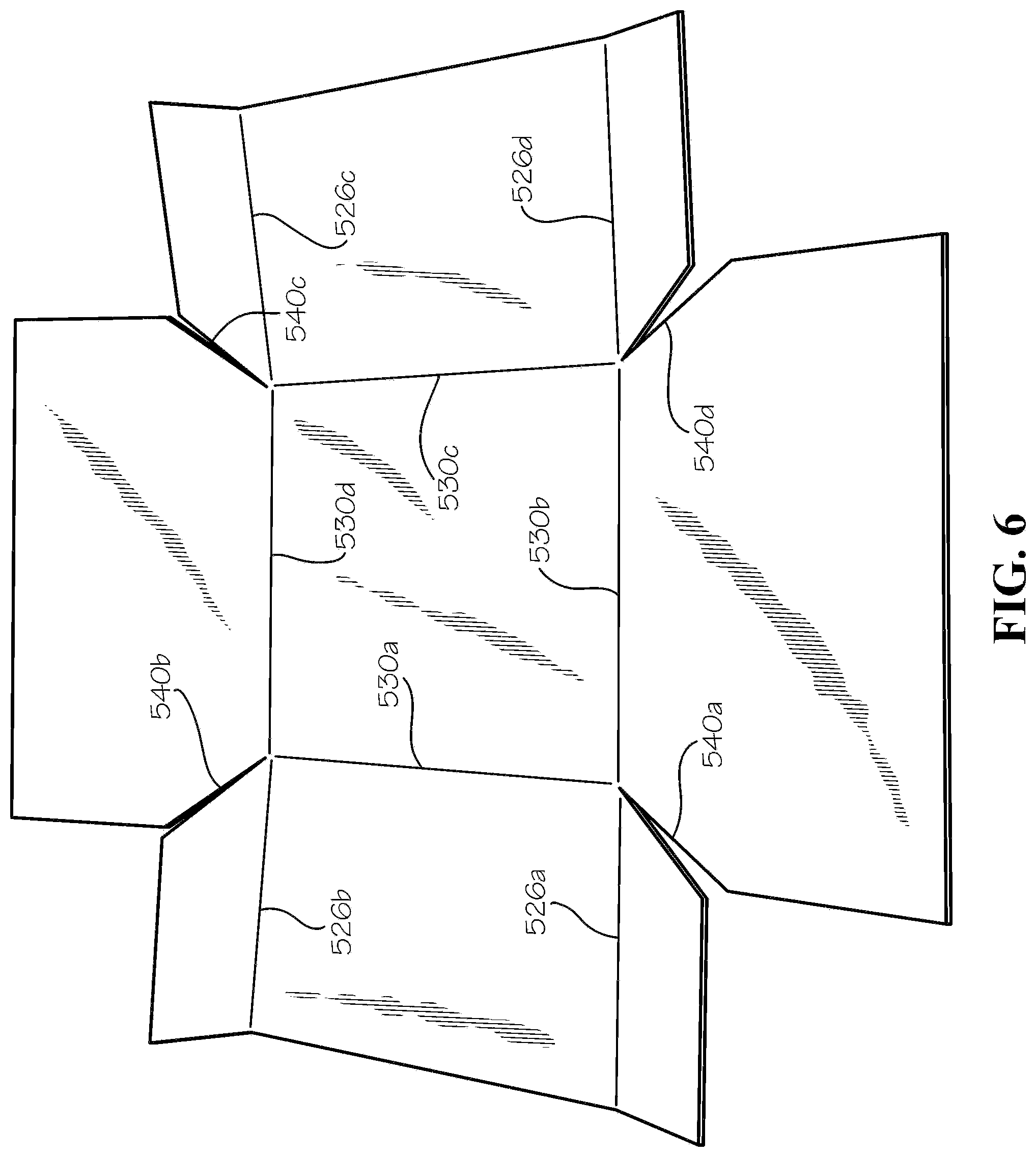 Patent US12297016 Figure 6 – Insulated box assembly with overlapping panels