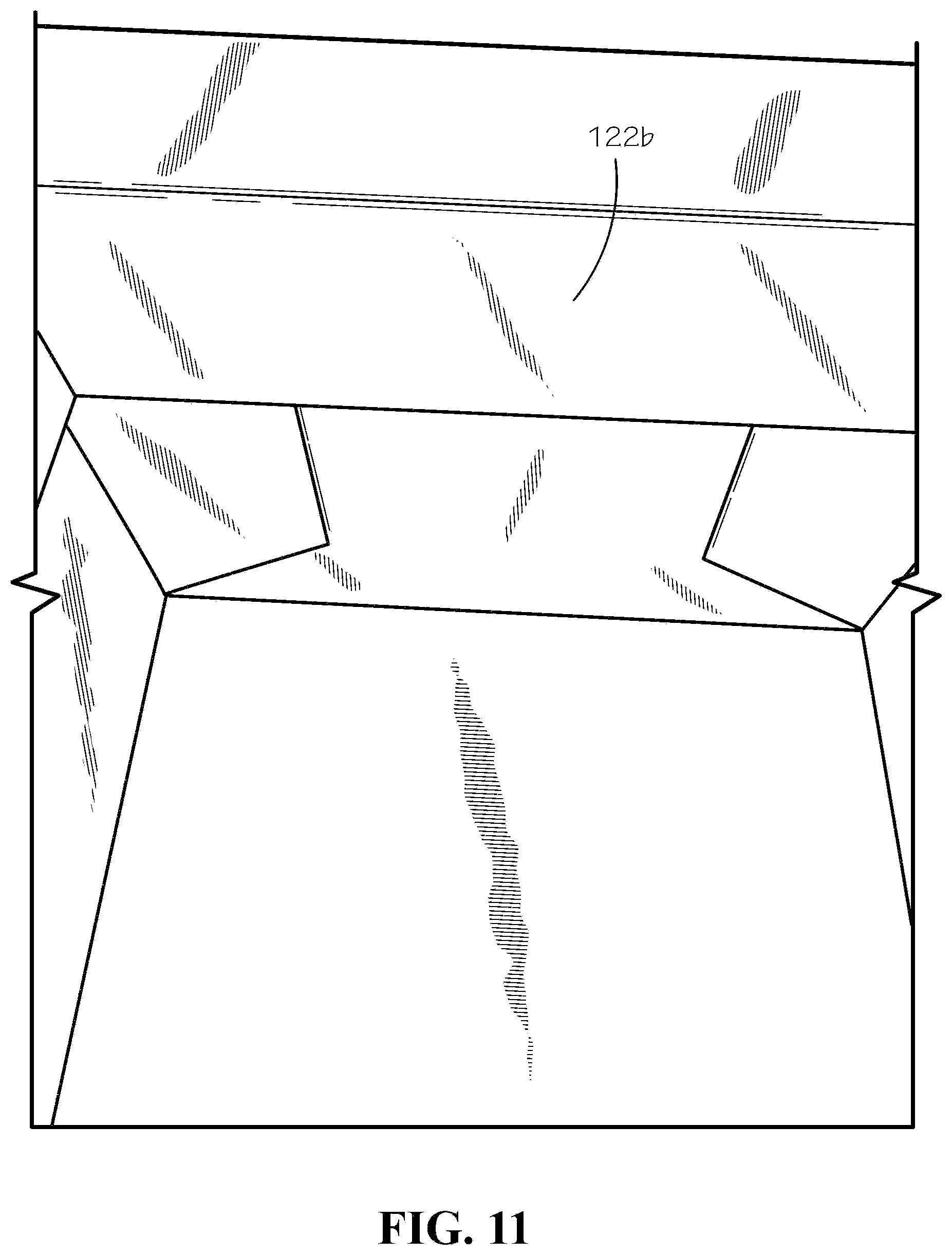 Patent US12297016 Figure 11 – Insulated box assembly with overlapping panels
