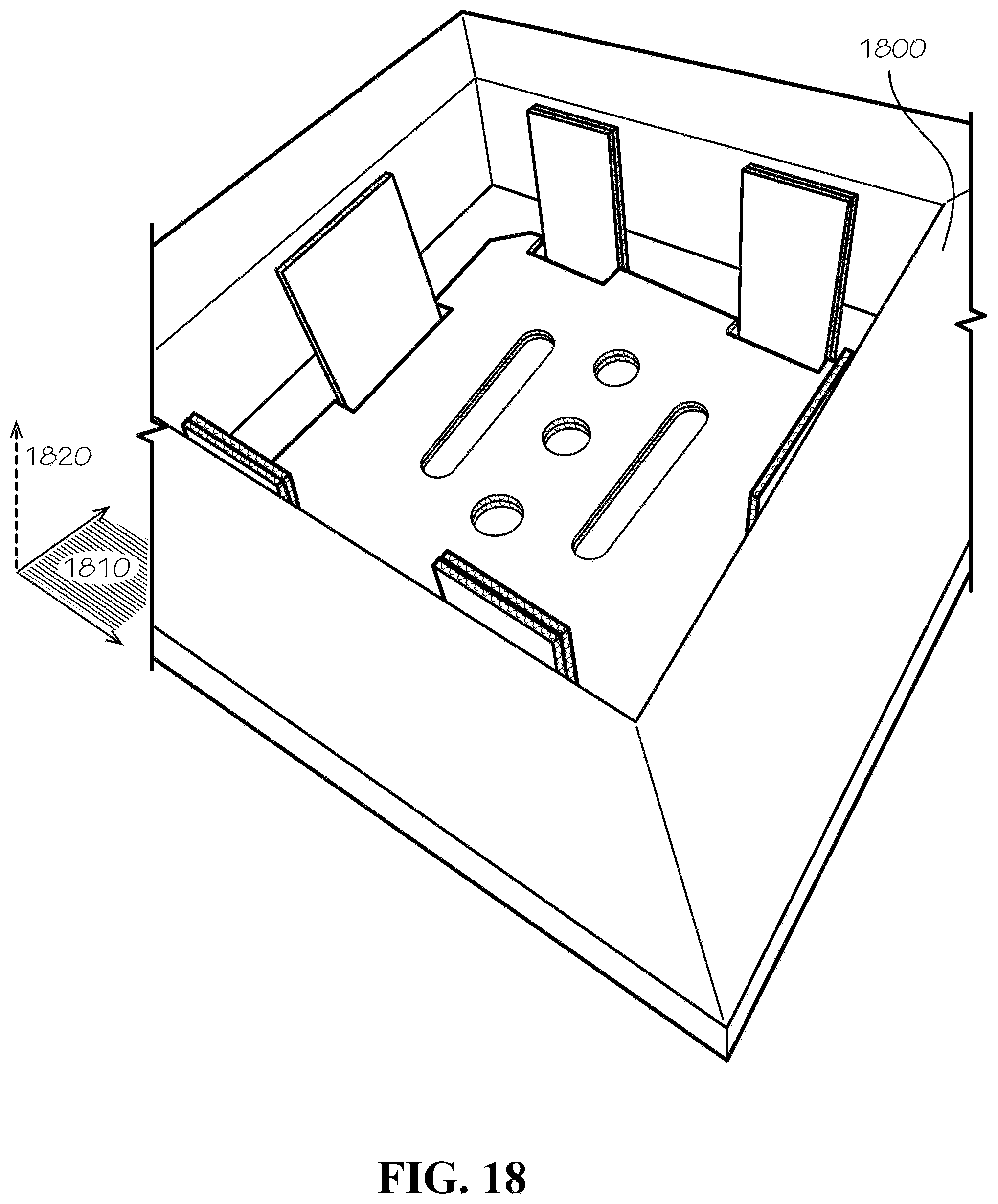 Patent US12297016 Figure 18 – Insulated box assembly with overlapping panels