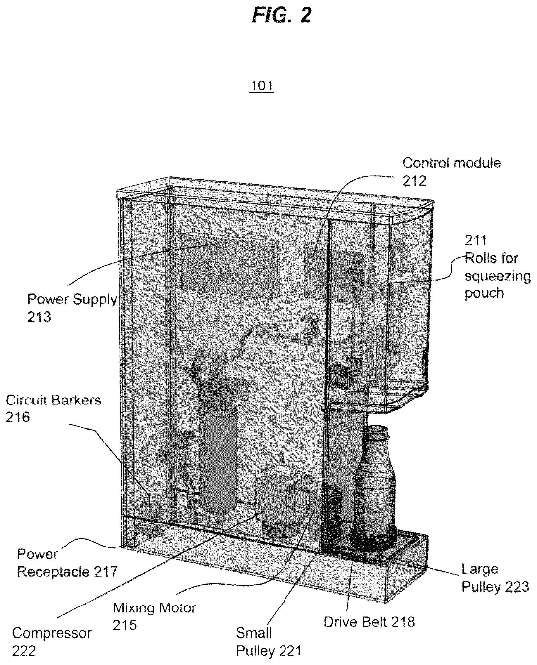 Patent US12297023 Figure 8 – System and method for dispensing a food and beverage product