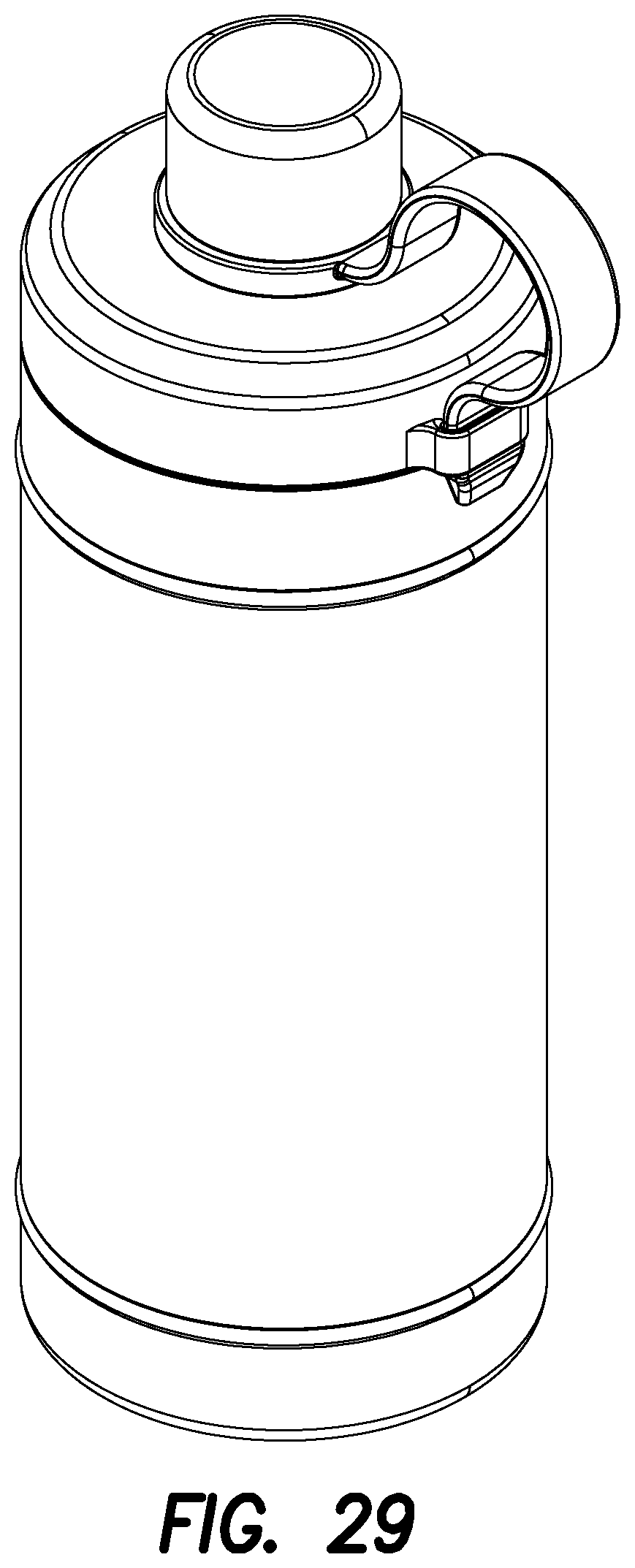 Patent US12297024 Figure 19 – Container with an inner body, an outer body, and a detachable cover
