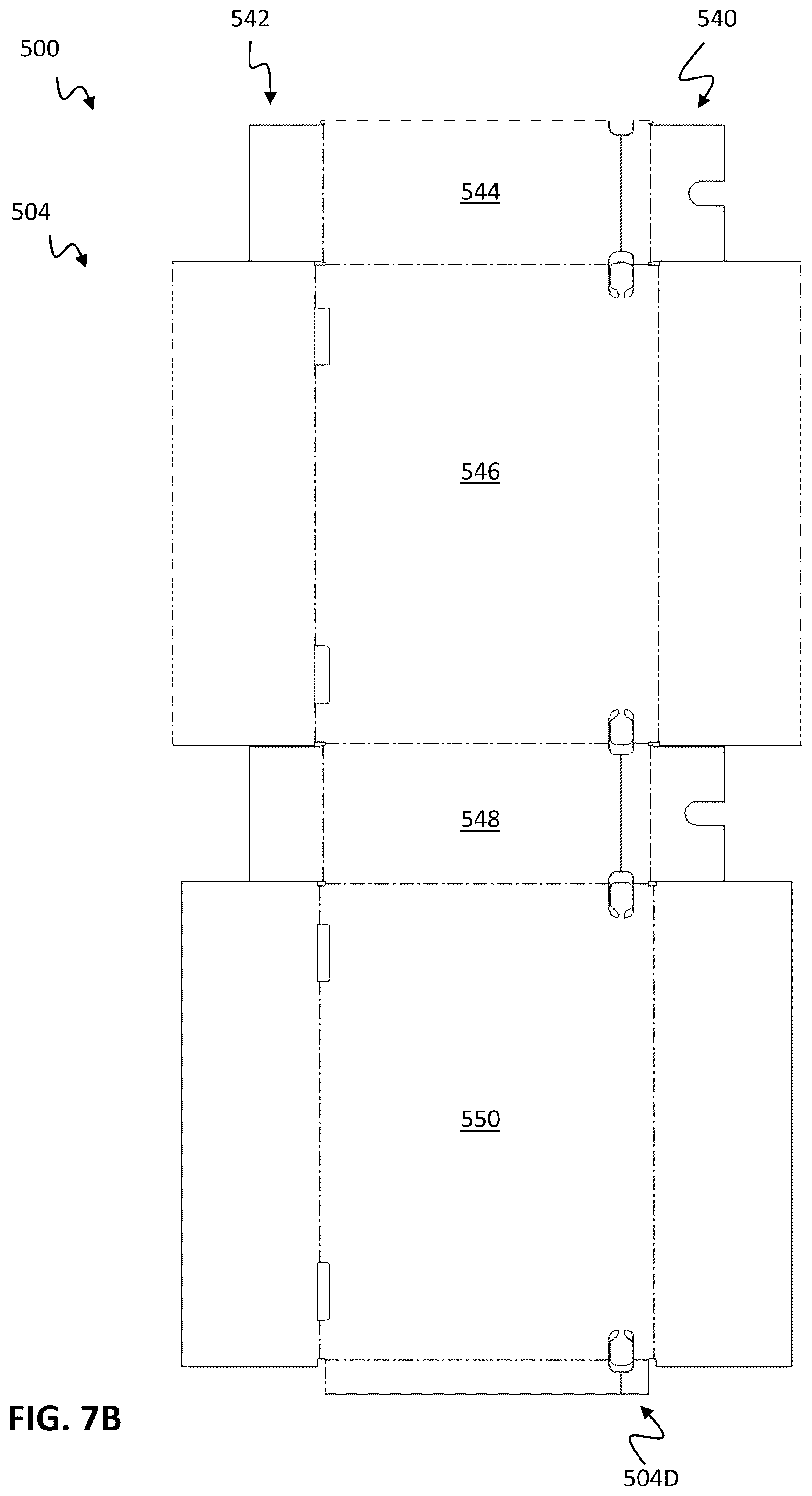 Patent US12297025 Figure 9 – Box for receipt of bags containing liquid