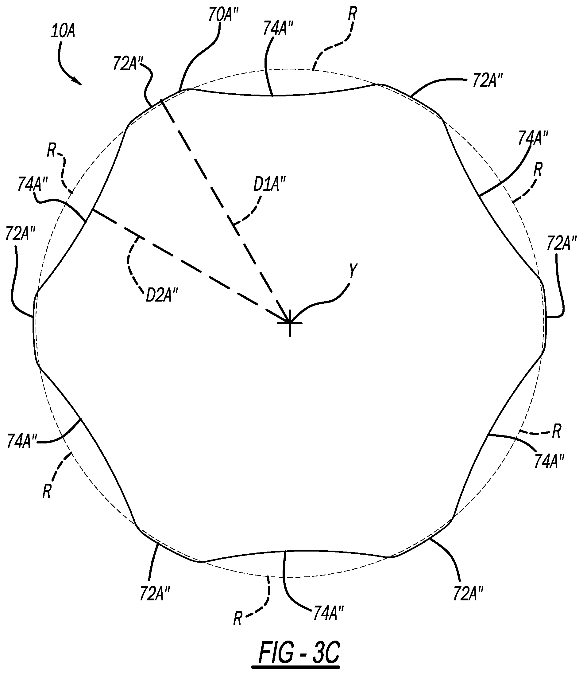 Patent US12297028 Figure 11 – Polymeric container including a body with a plurality of oscillations