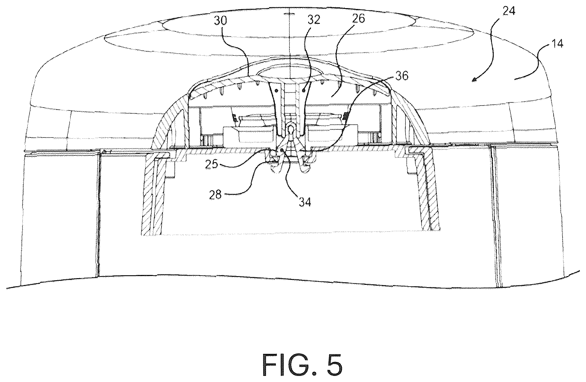 Patent US12297038 Figure 6 – Container for receiving multiple flexible bag assemblies