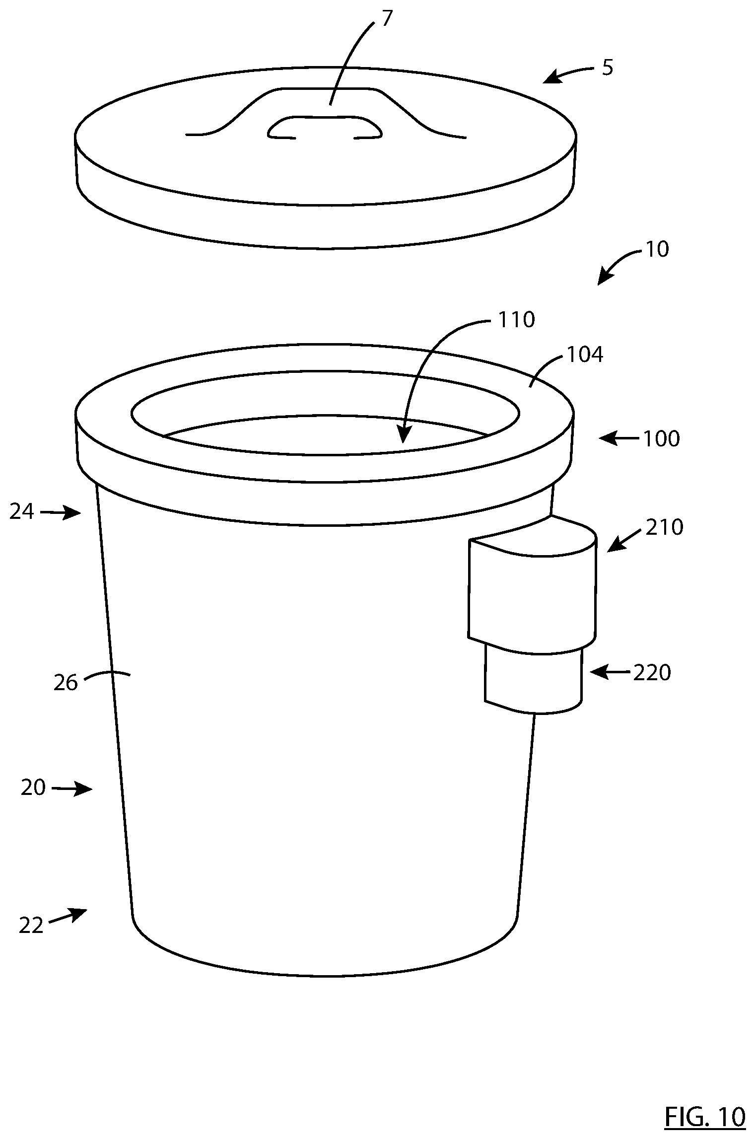 Patent US12297039 Figure 9 – Dust and allergen control for surface cleaning apparatus