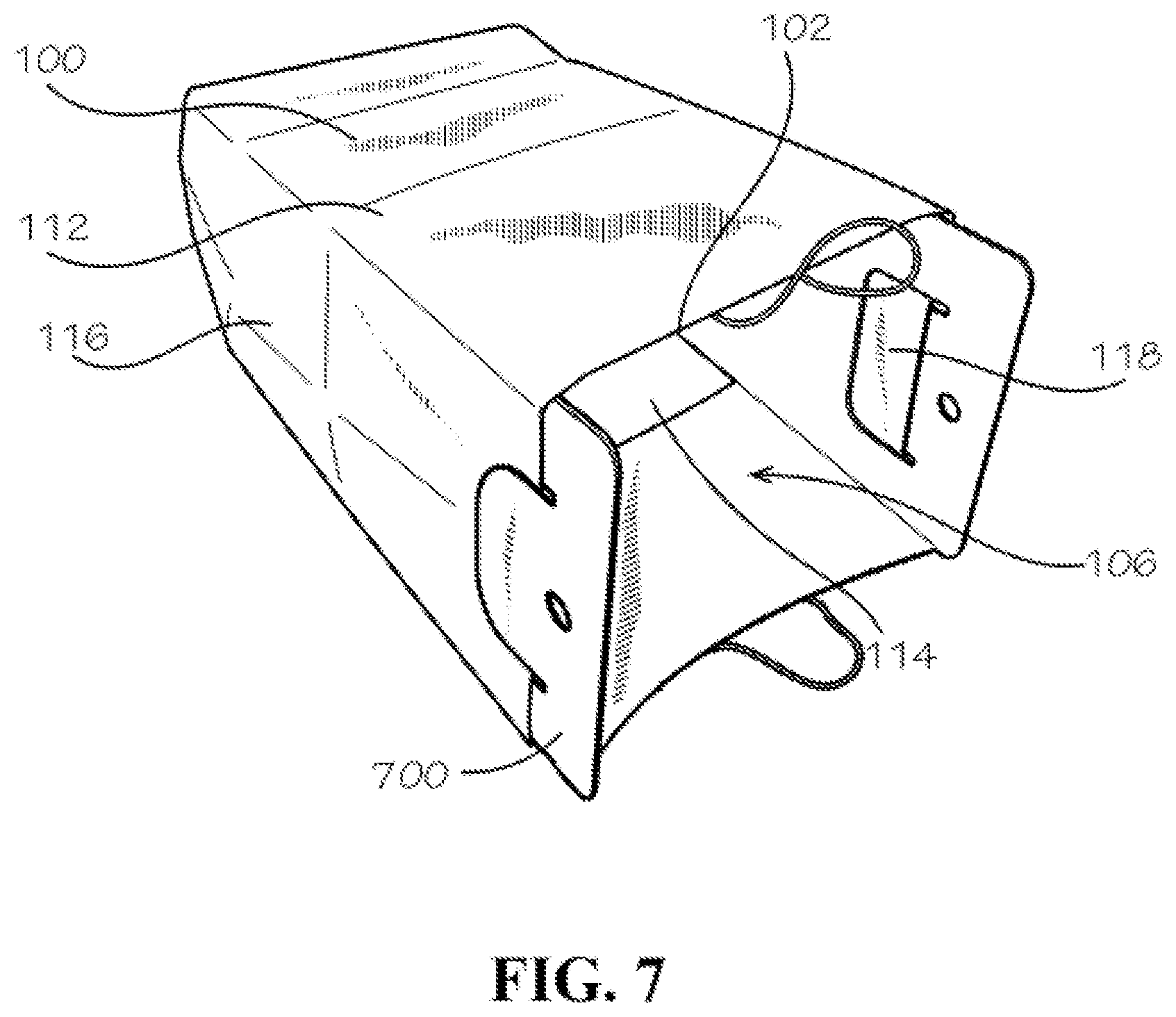 Patent US12297040 Figure 8 – Lawn refuse bag