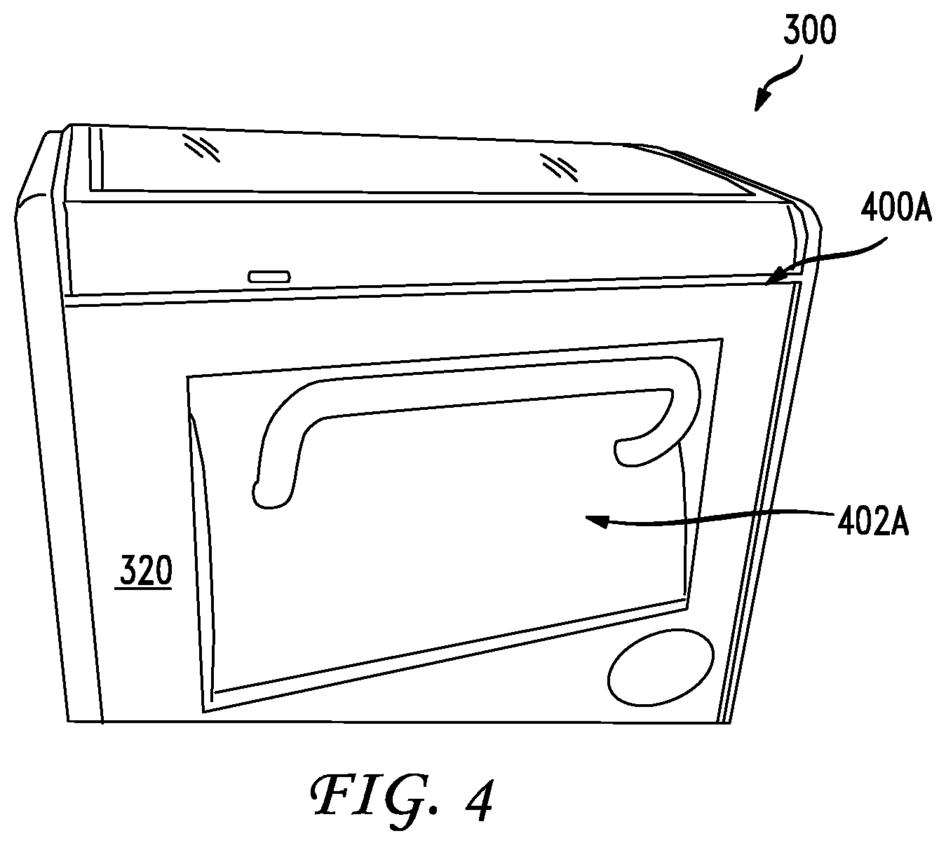 Patent US12297042 Figure 4 – Hands free storage receptacle