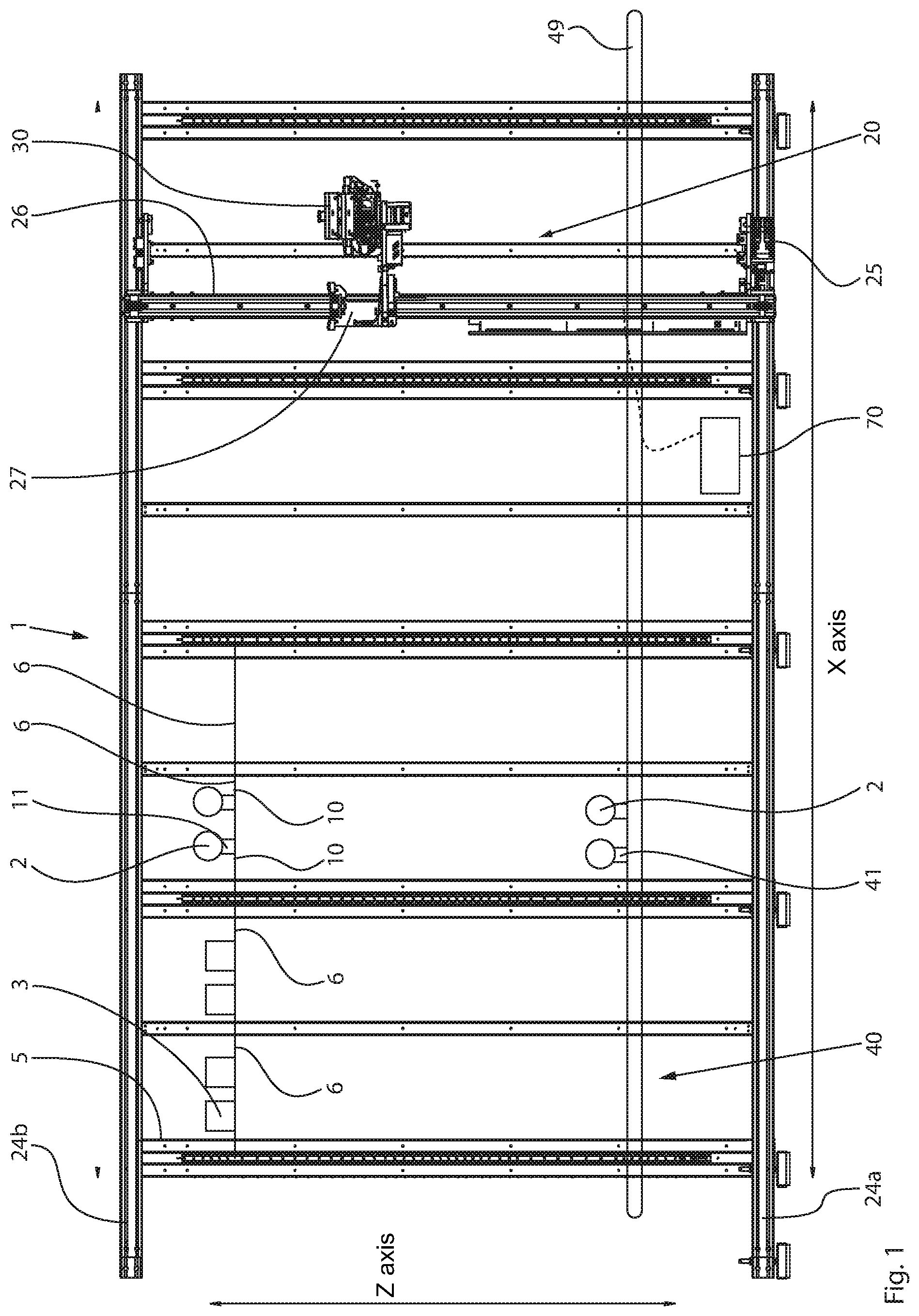 Patent US12297043 Figure 1 – Picking device for storing medicine bottles and method for retrieval