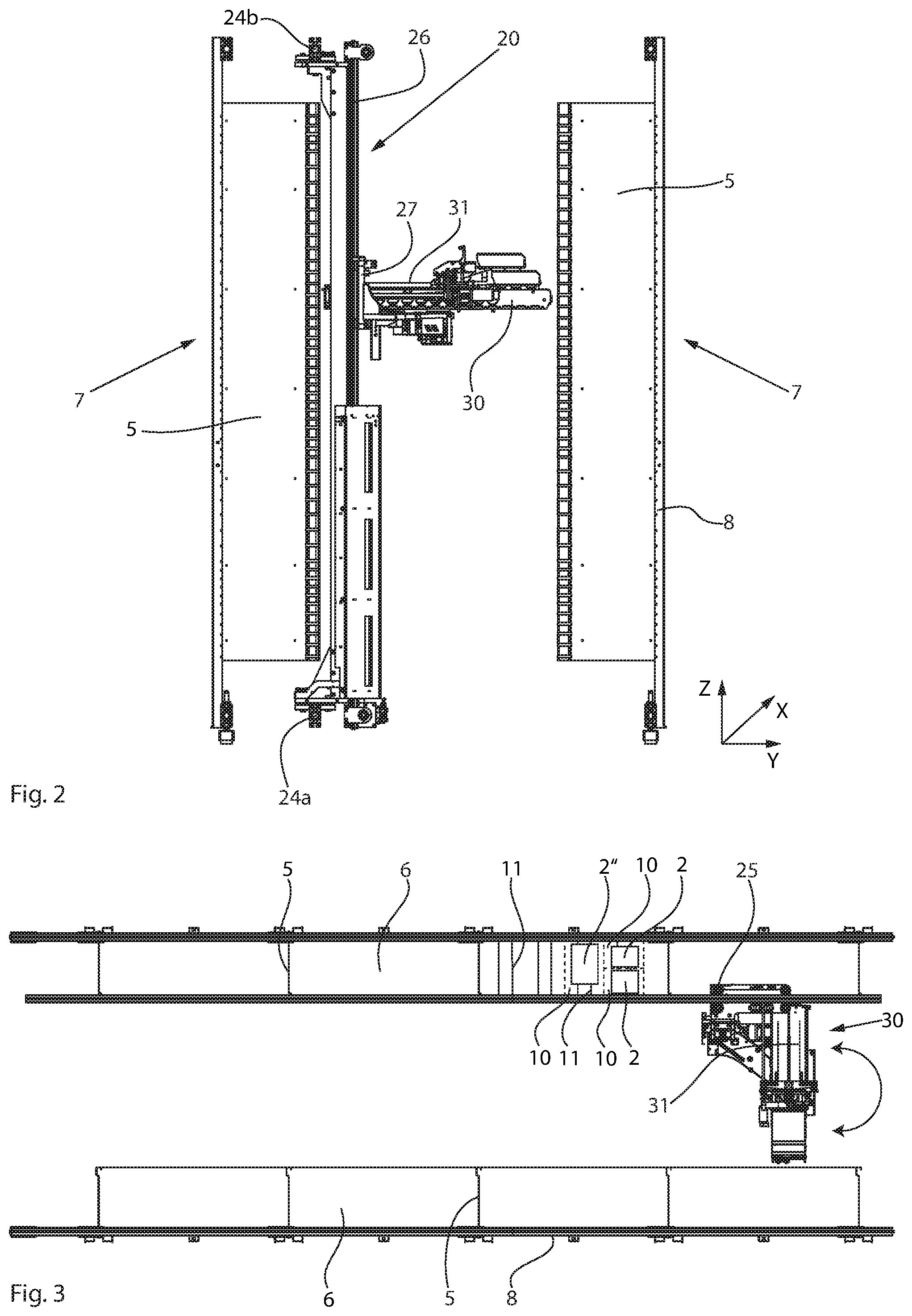 Patent US12297043 Figure 2 – Picking device for storing medicine bottles and method for retrieval