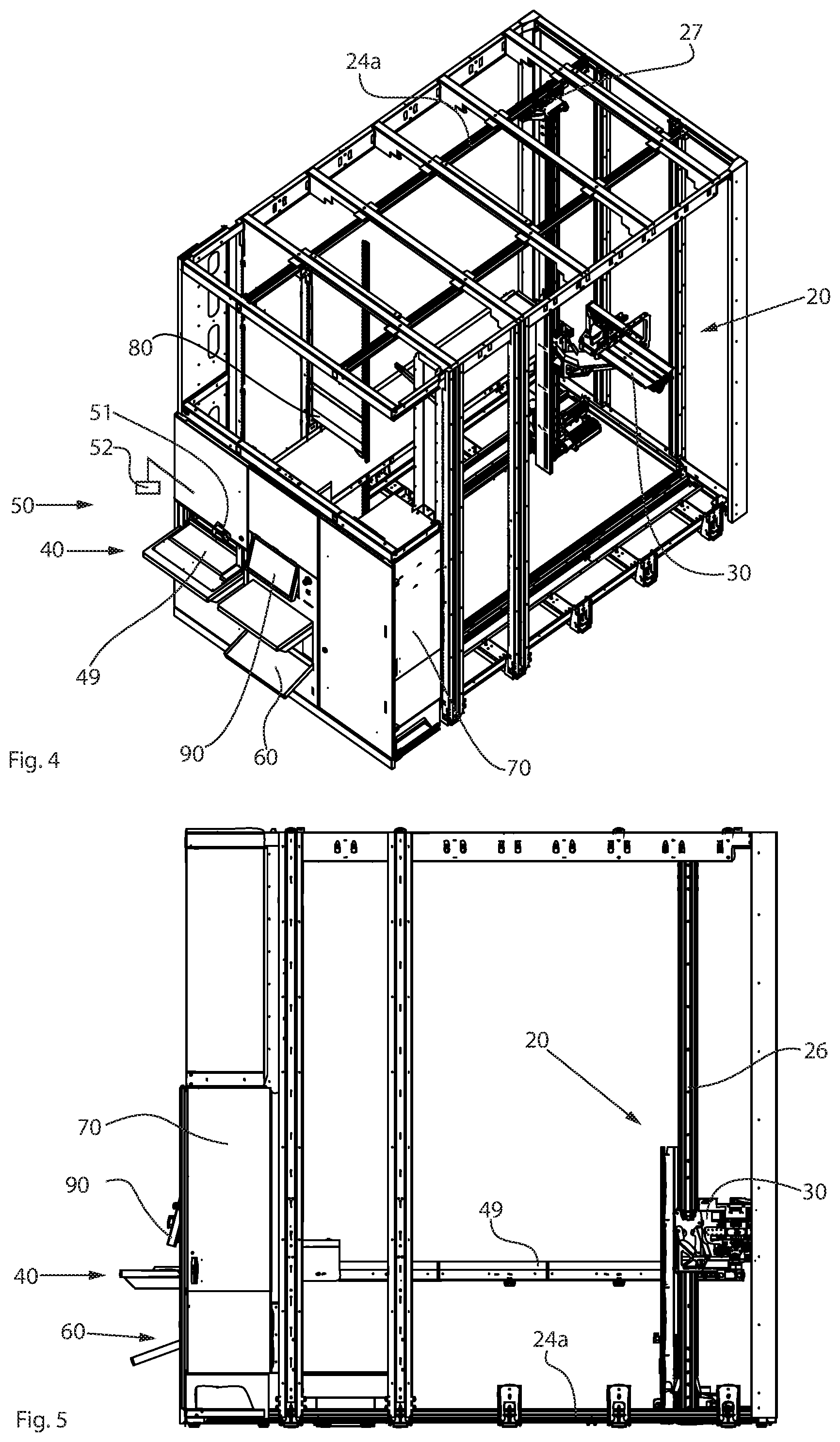 Patent US12297043 Figure 3 – Picking device for storing medicine bottles and method for retrieval