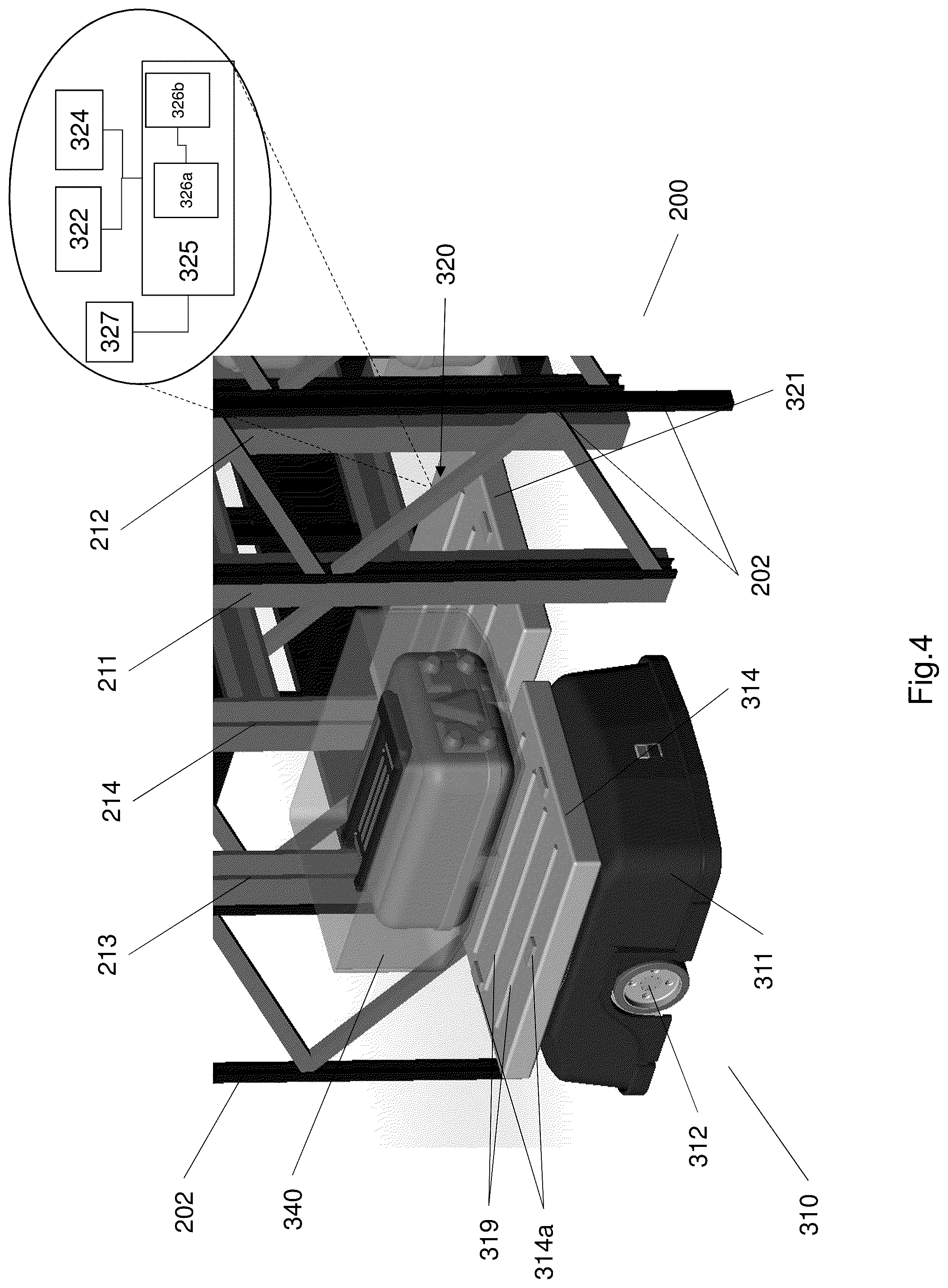 Patent US12297044 Figure 4 – Baggage management system and a method for baggage management