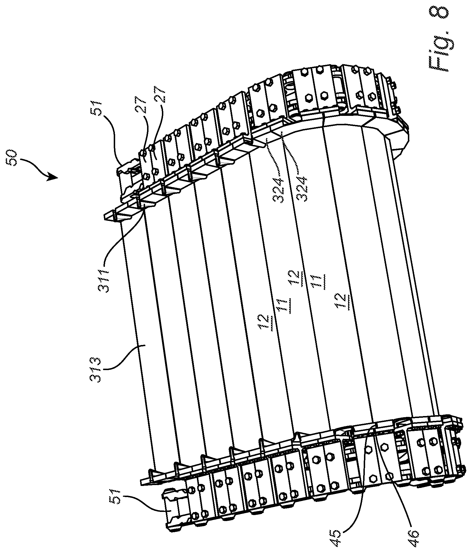 Patent US12297048 Figure 9 – Conveyor system unit and endless conveyor system