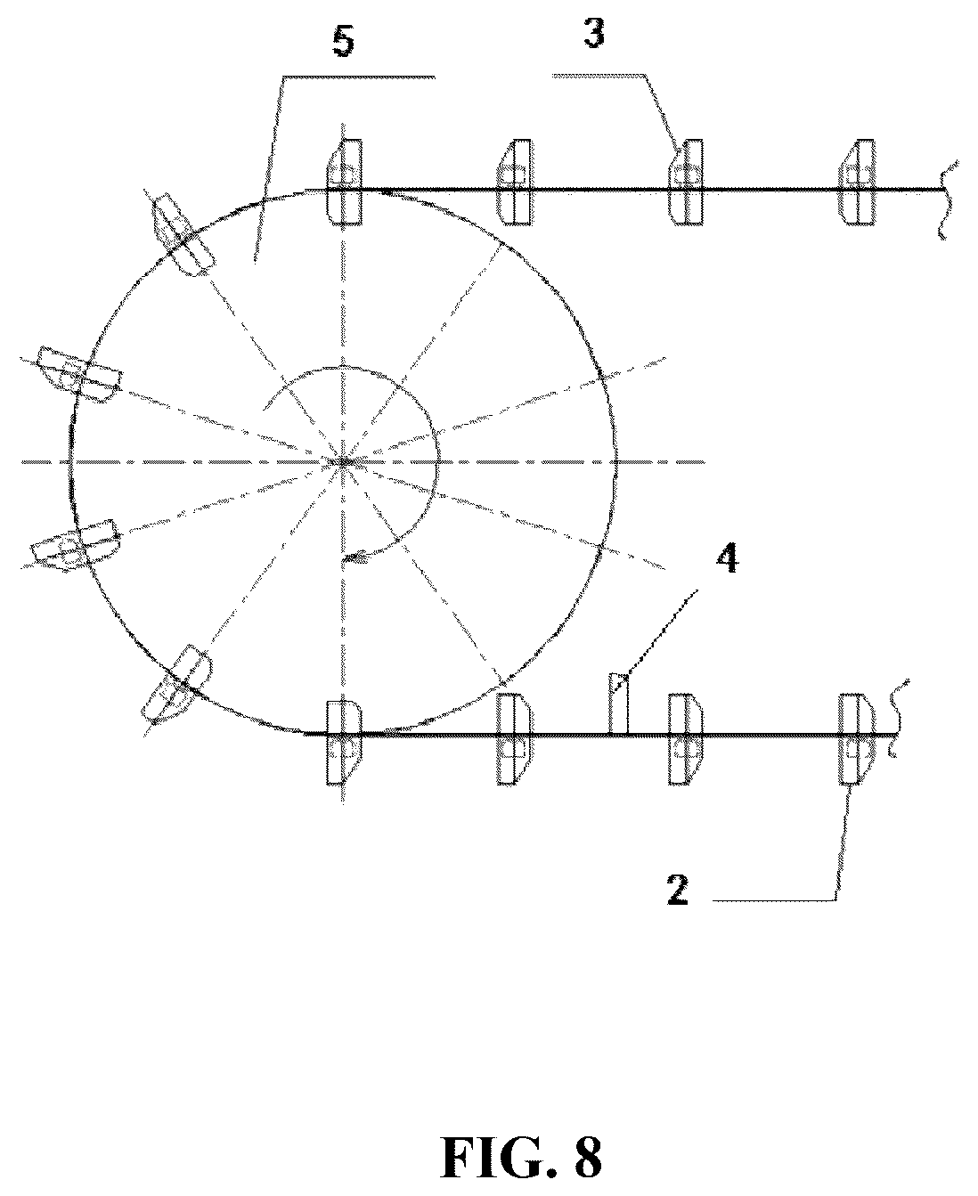 Patent US12297049 Figure 4 – Traction mechanism for pipeline conveying apparatus and pipeline conveying apparatus comprising the same