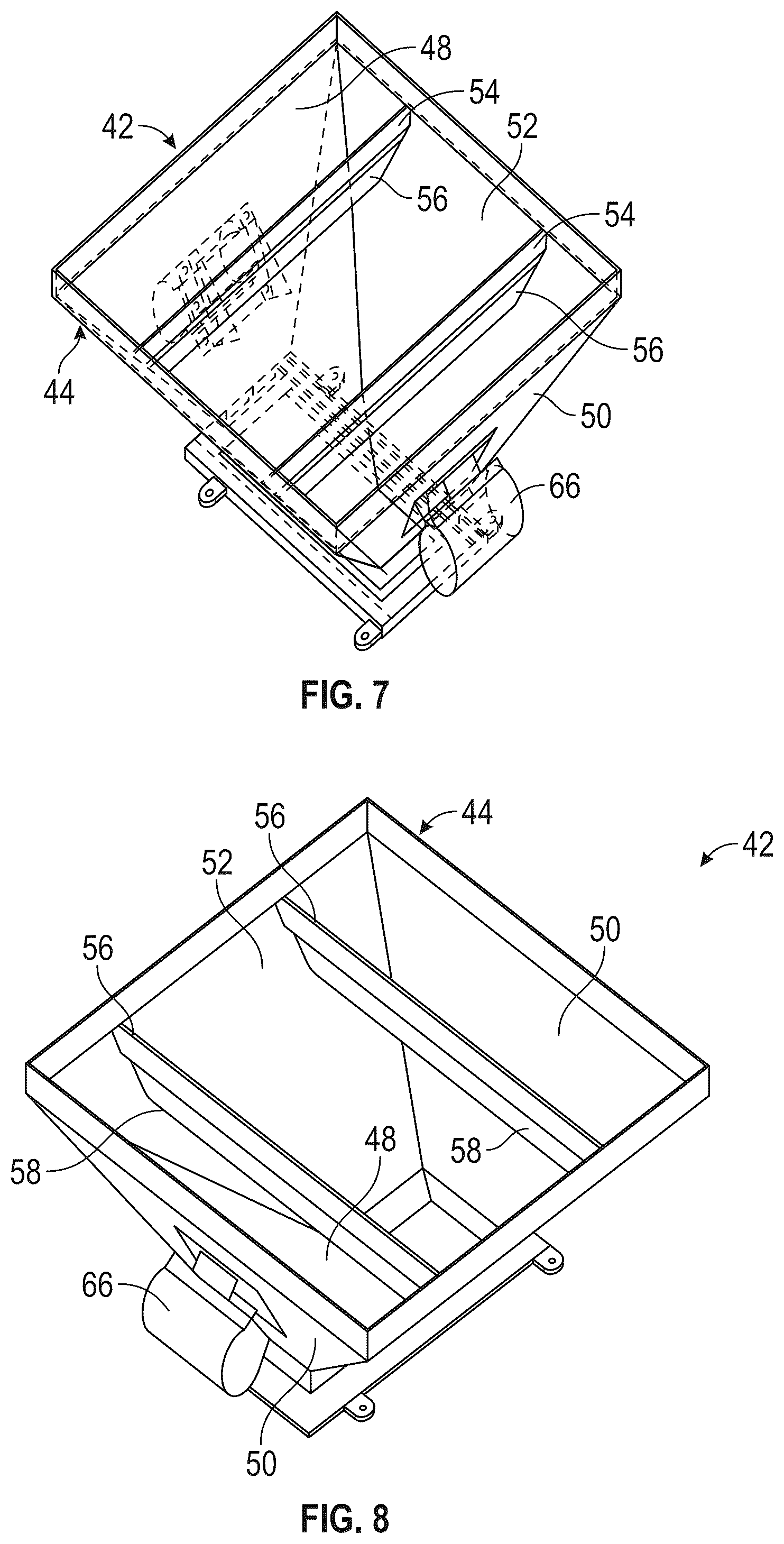 Patent US12297050 Figure 4 – System for storing, transporting and dispensing wet sand to a hydraulic fracturing operation at a well site