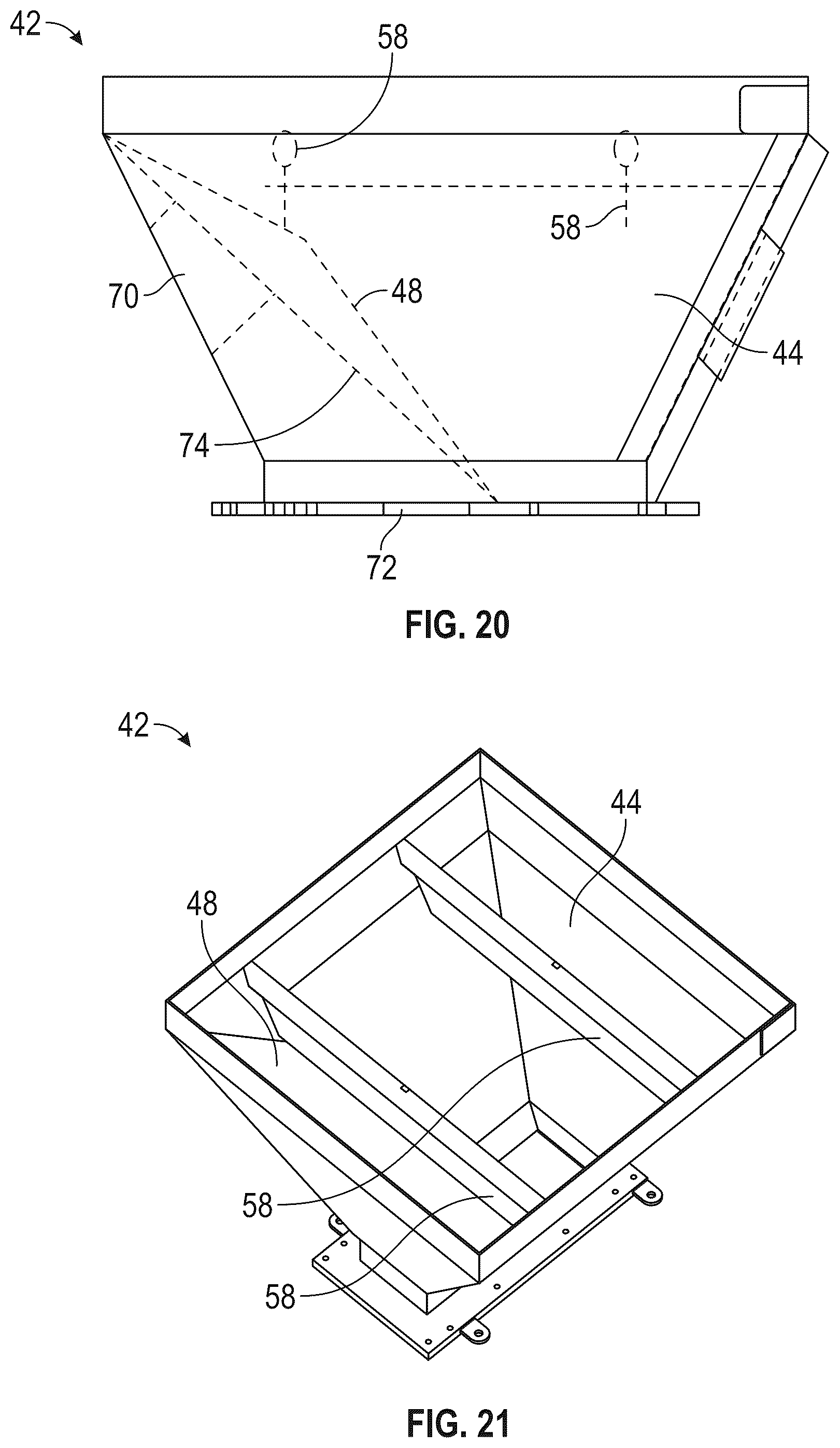 Patent US12297050 Figure 12 – System for storing, transporting and dispensing wet sand to a hydraulic fracturing operation at a well site