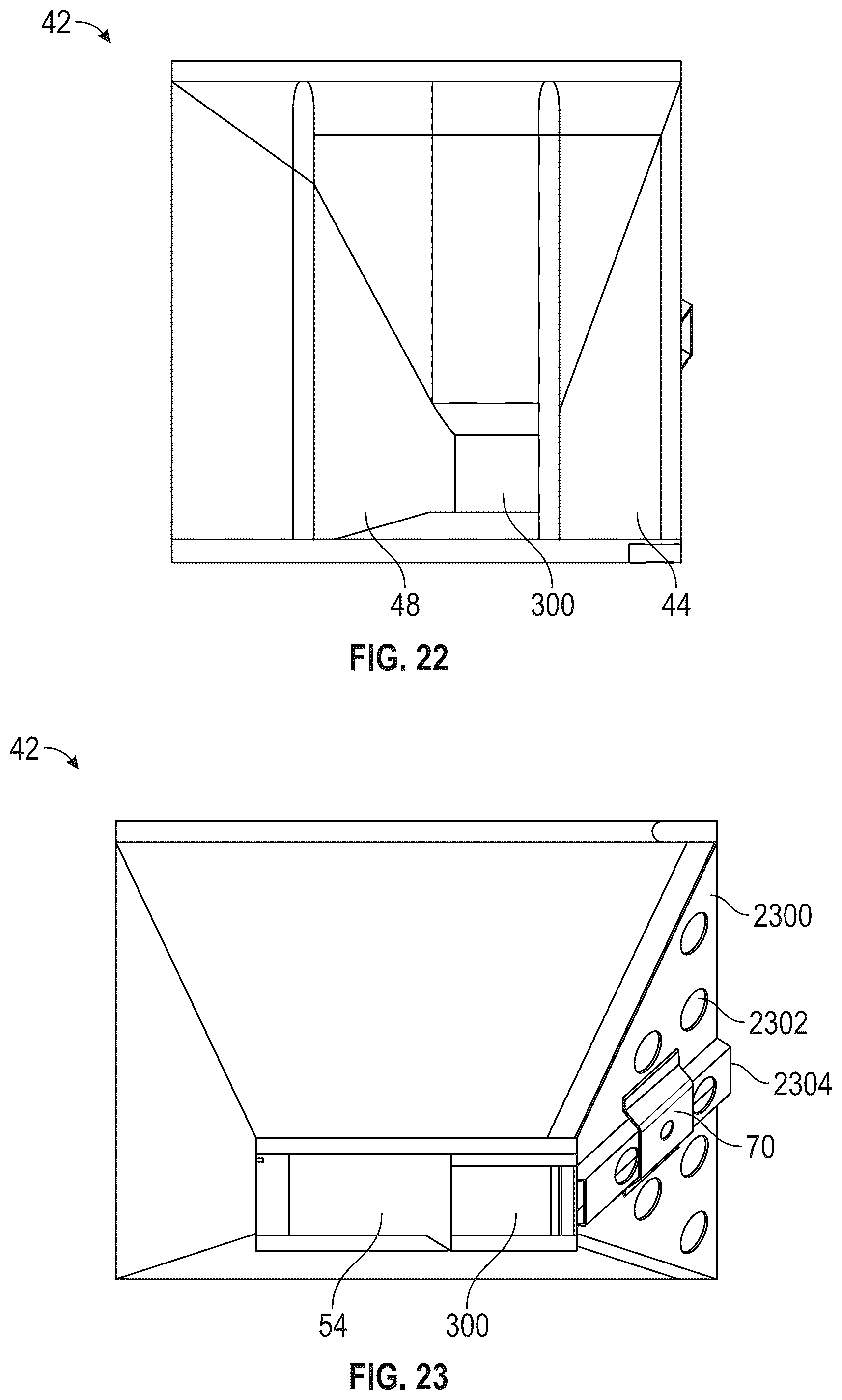 Patent US12297050 Figure 13 – System for storing, transporting and dispensing wet sand to a hydraulic fracturing operation at a well site