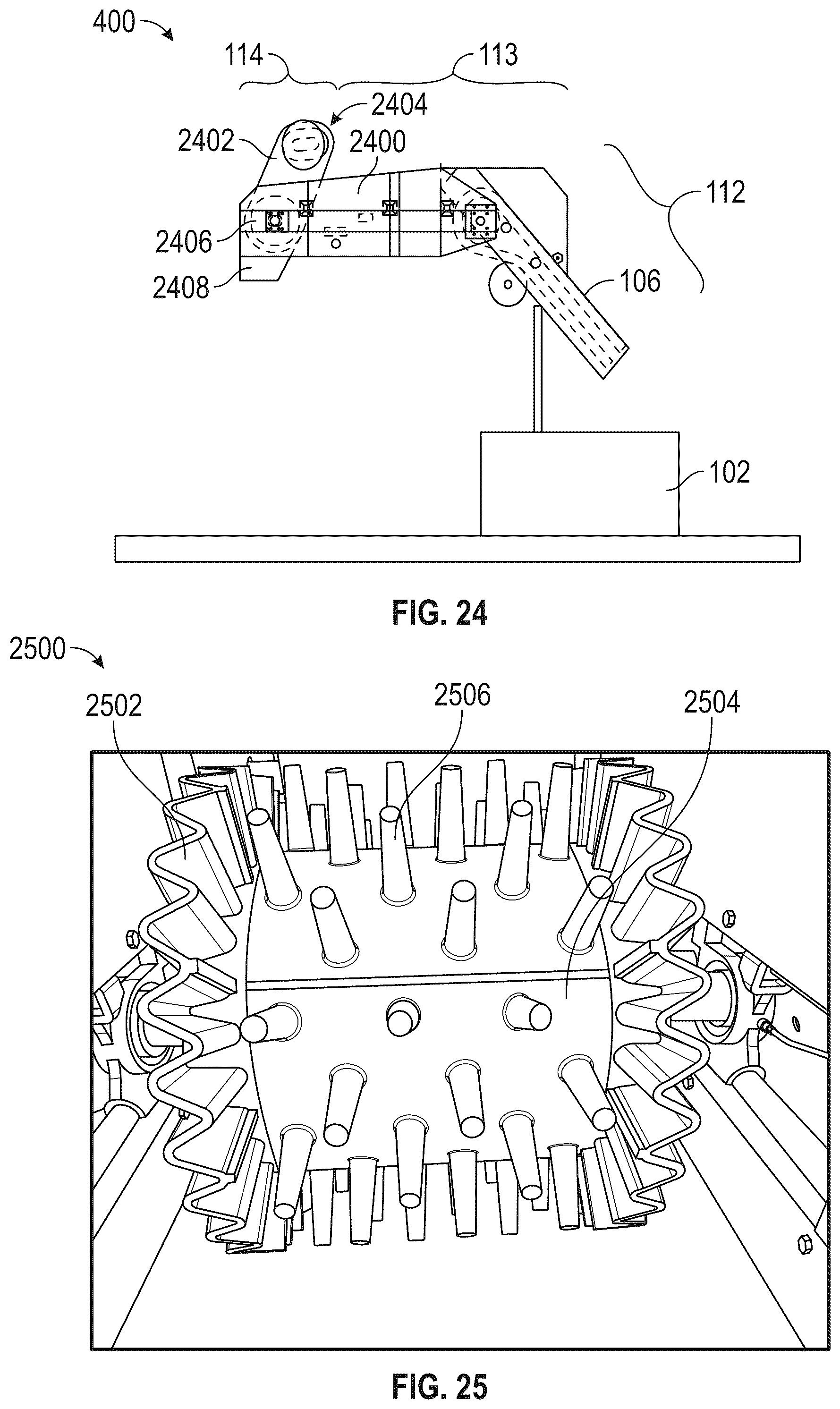 Patent US12297050 Figure 14 – System for storing, transporting and dispensing wet sand to a hydraulic fracturing operation at a well site