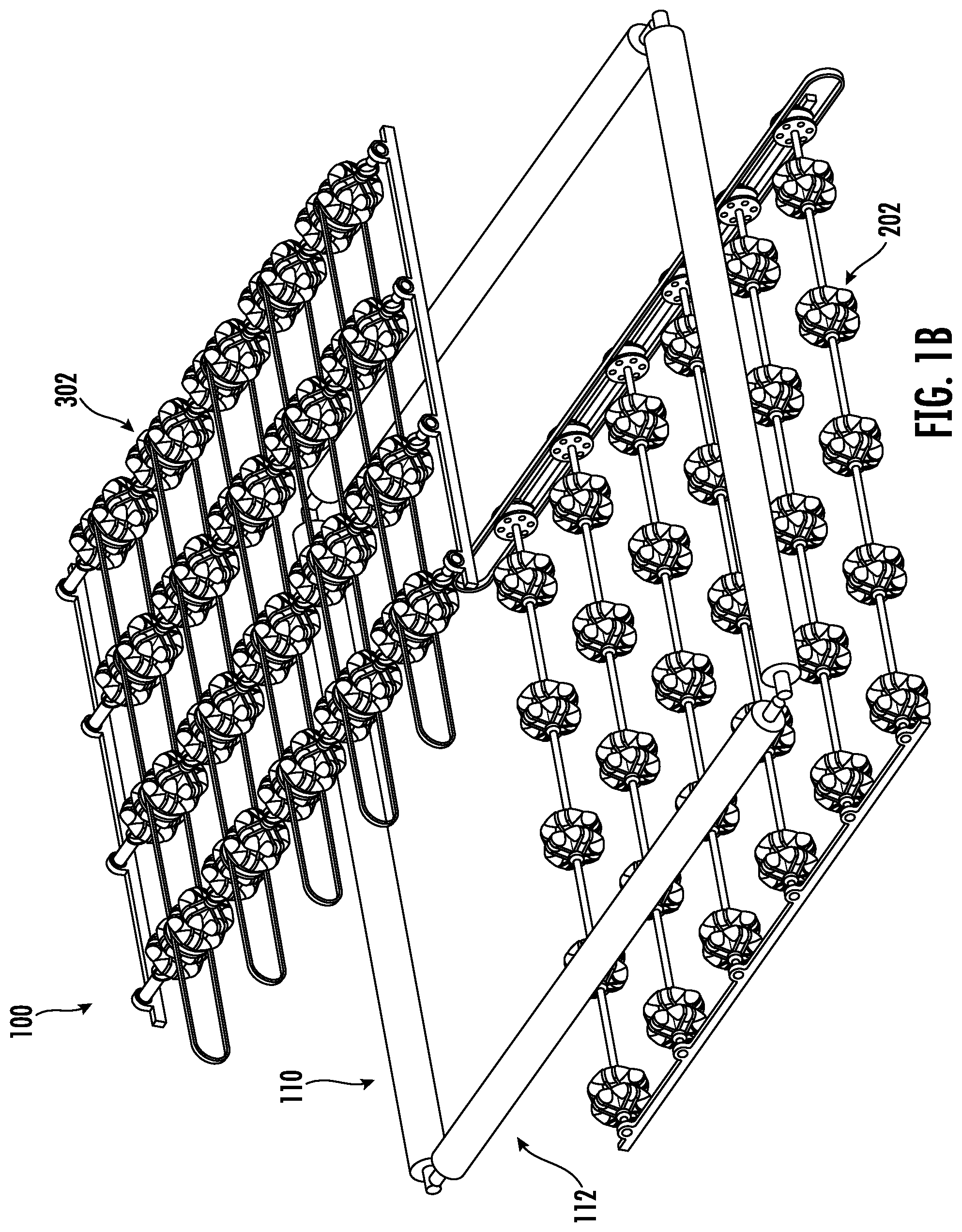 Patent US12297053 Figure 2 – Multi shaft transport systems, apparatuses, and methods