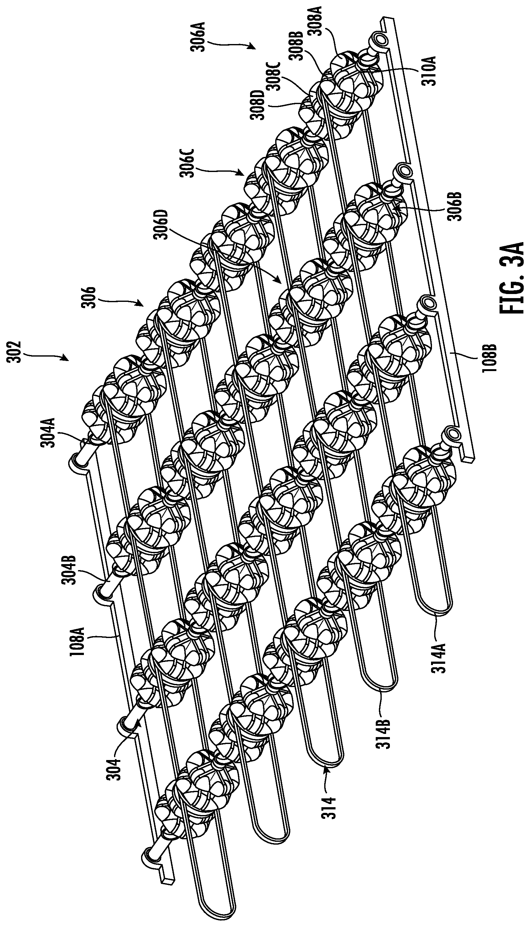 Patent US12297053 Figure 7 – Multi shaft transport systems, apparatuses, and methods