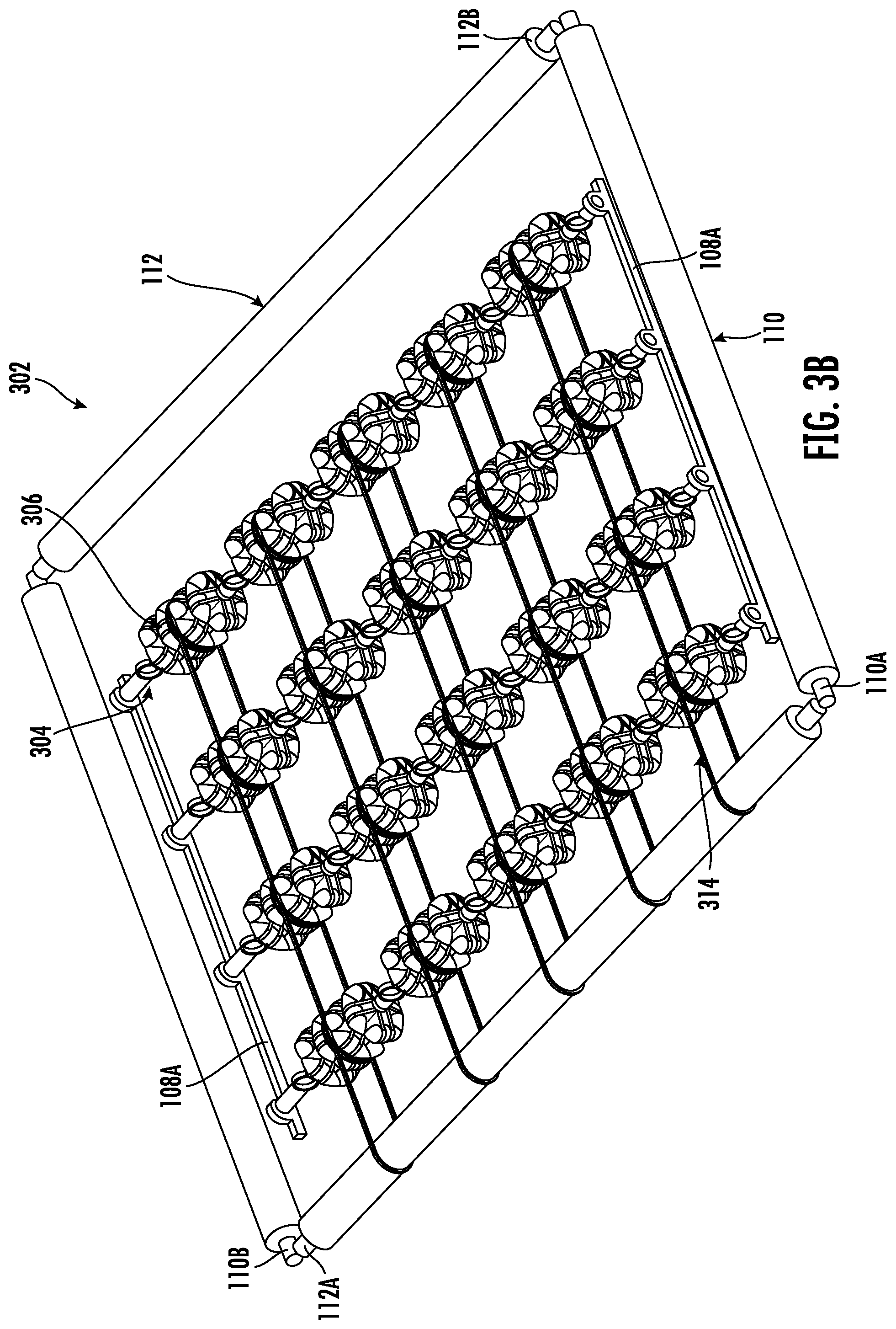 Patent US12297053 Figure 8 – Multi shaft transport systems, apparatuses, and methods