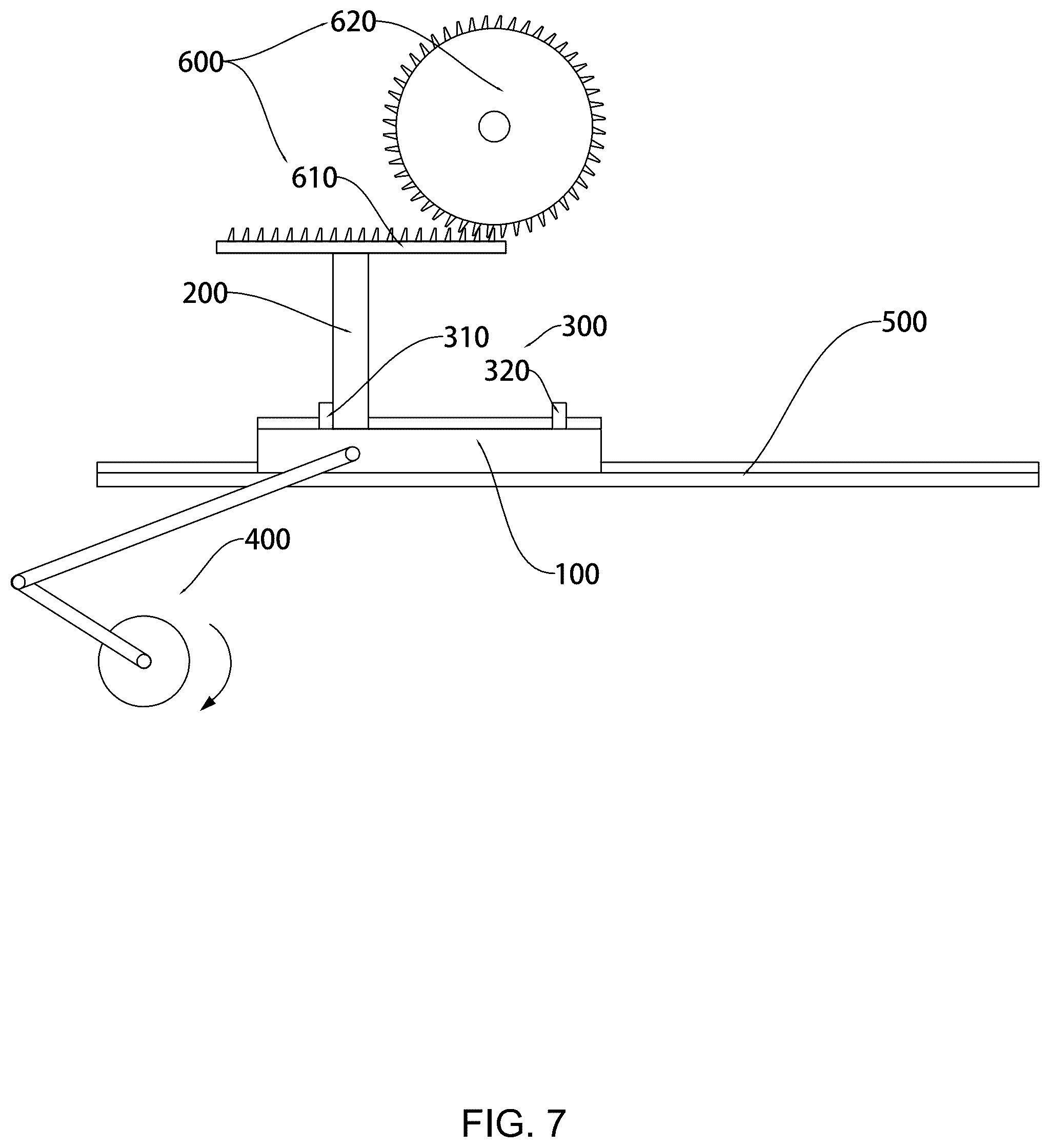 Patent US12297054 Figure 7 – Intermittent moving mechanism and intermittent diversion device