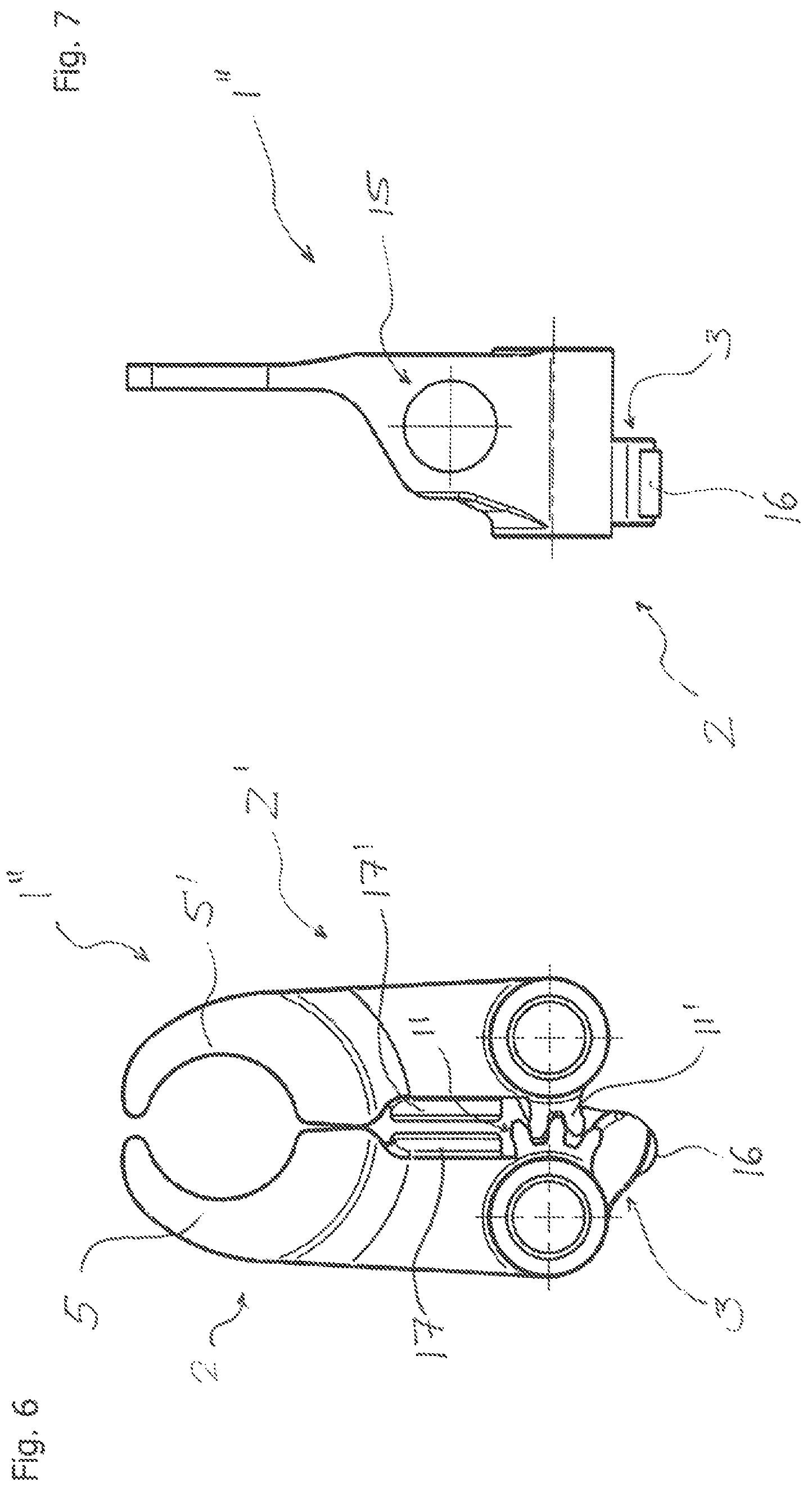 Patent US12297055 Figure 4 – Gripping device for gripping, retaining and guiding containers, and transporting apparatus having such a gripping device