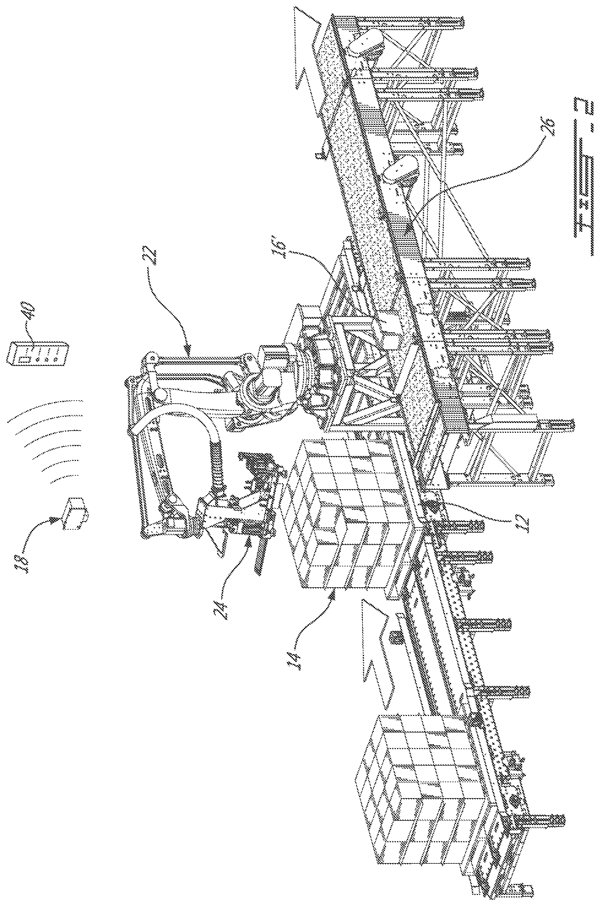 Patent US12297058 Figure 2 – Vision-assisted robotized depalletizer