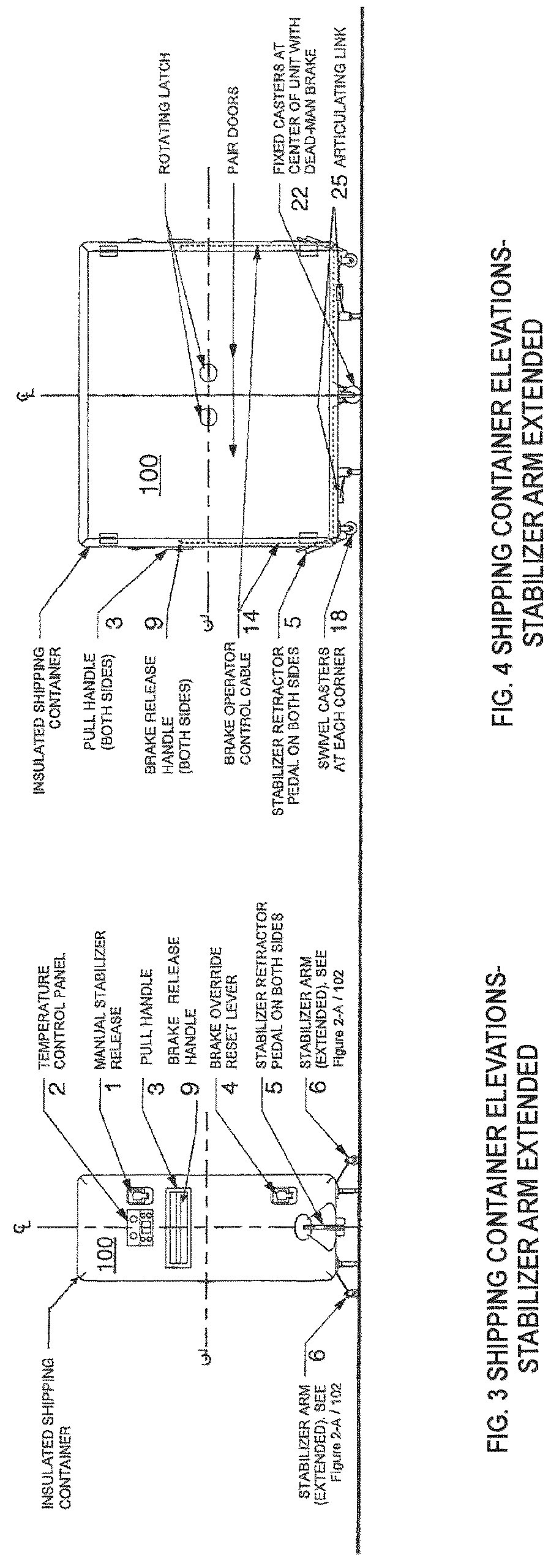 Patent US12297060 Figure 4 – Mobile motorized cargo container with selectively deployable control systems