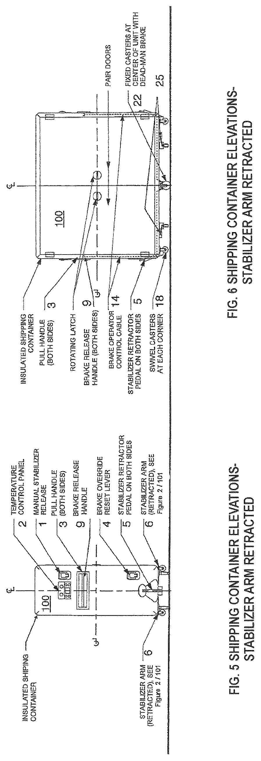 Patent US12297060 Figure 5 – Mobile motorized cargo container with selectively deployable control systems