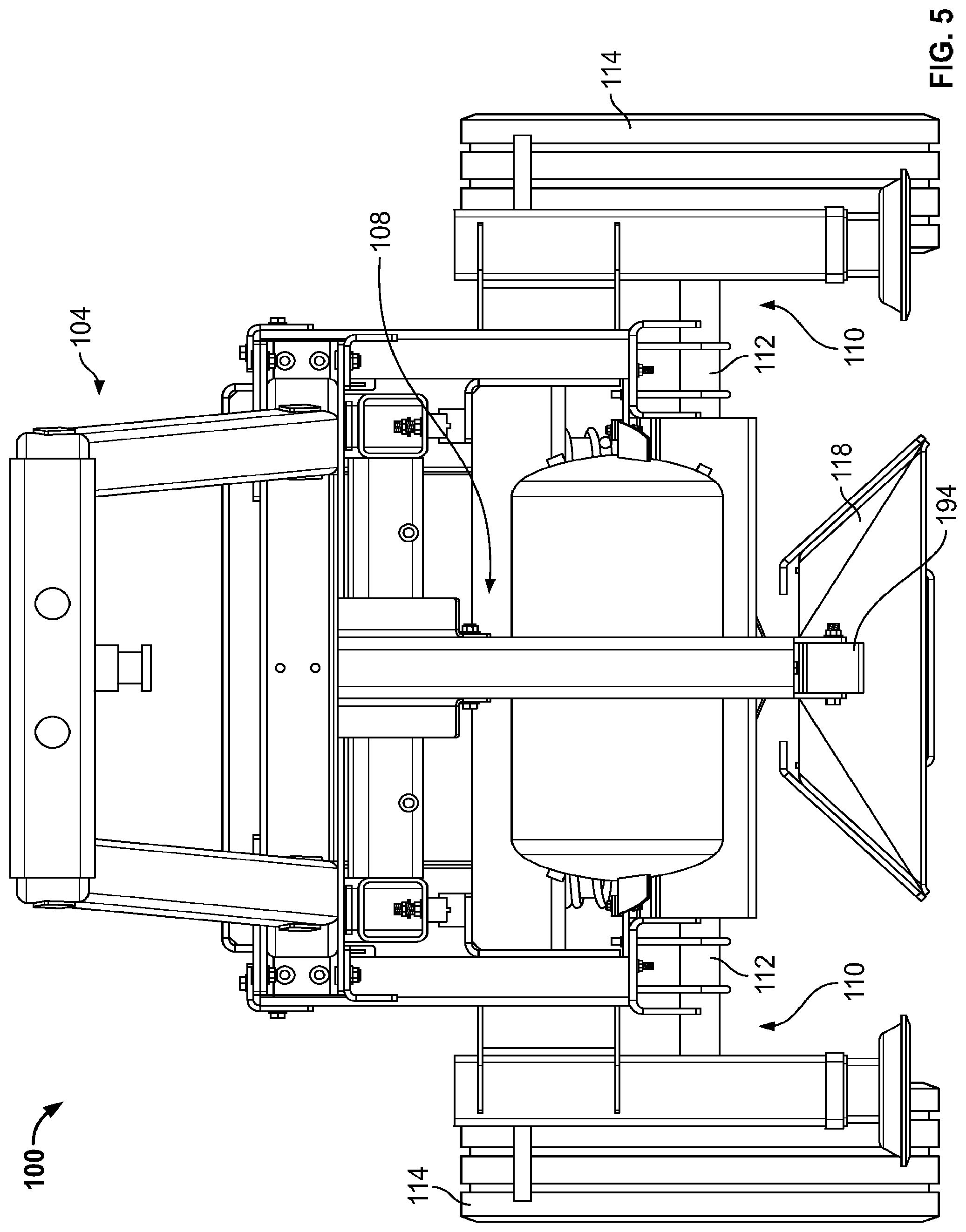 Patent US12297061 Figure 5 – Trailer stabilizer