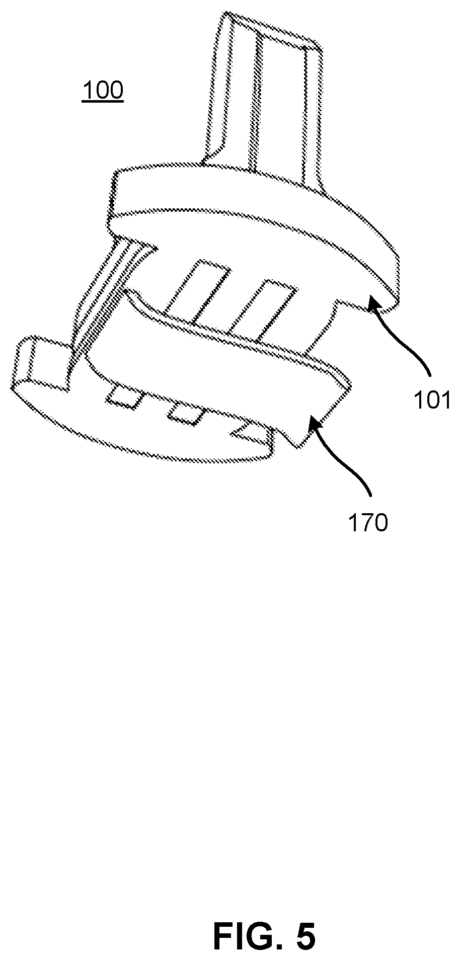 Patent US12297066 Figure 5 – Ergonomic tape holder and method of use thereof