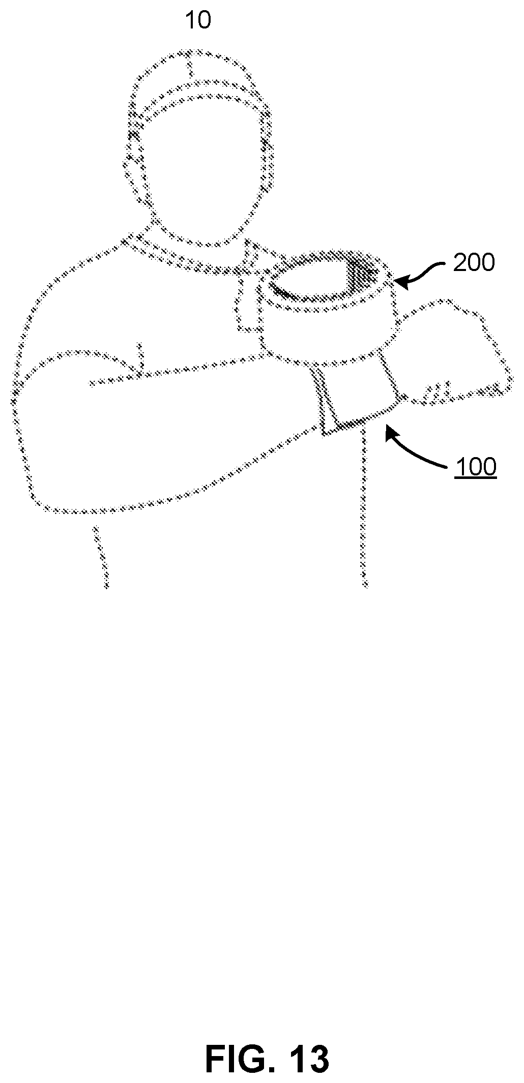 Patent US12297066 Figure 13 – Ergonomic tape holder and method of use thereof