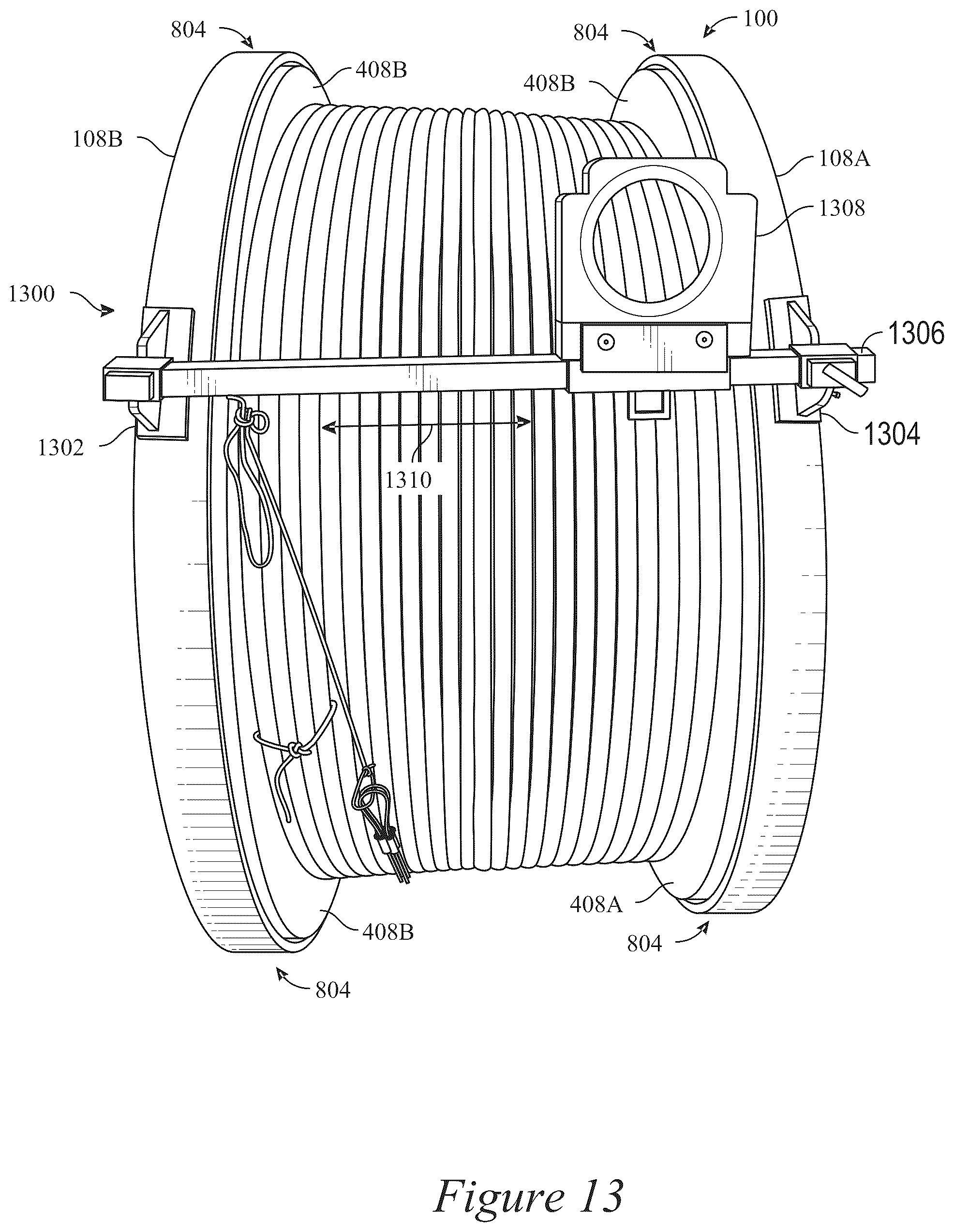 Patent US12297070 Figure 18 – Rotatable cable reel