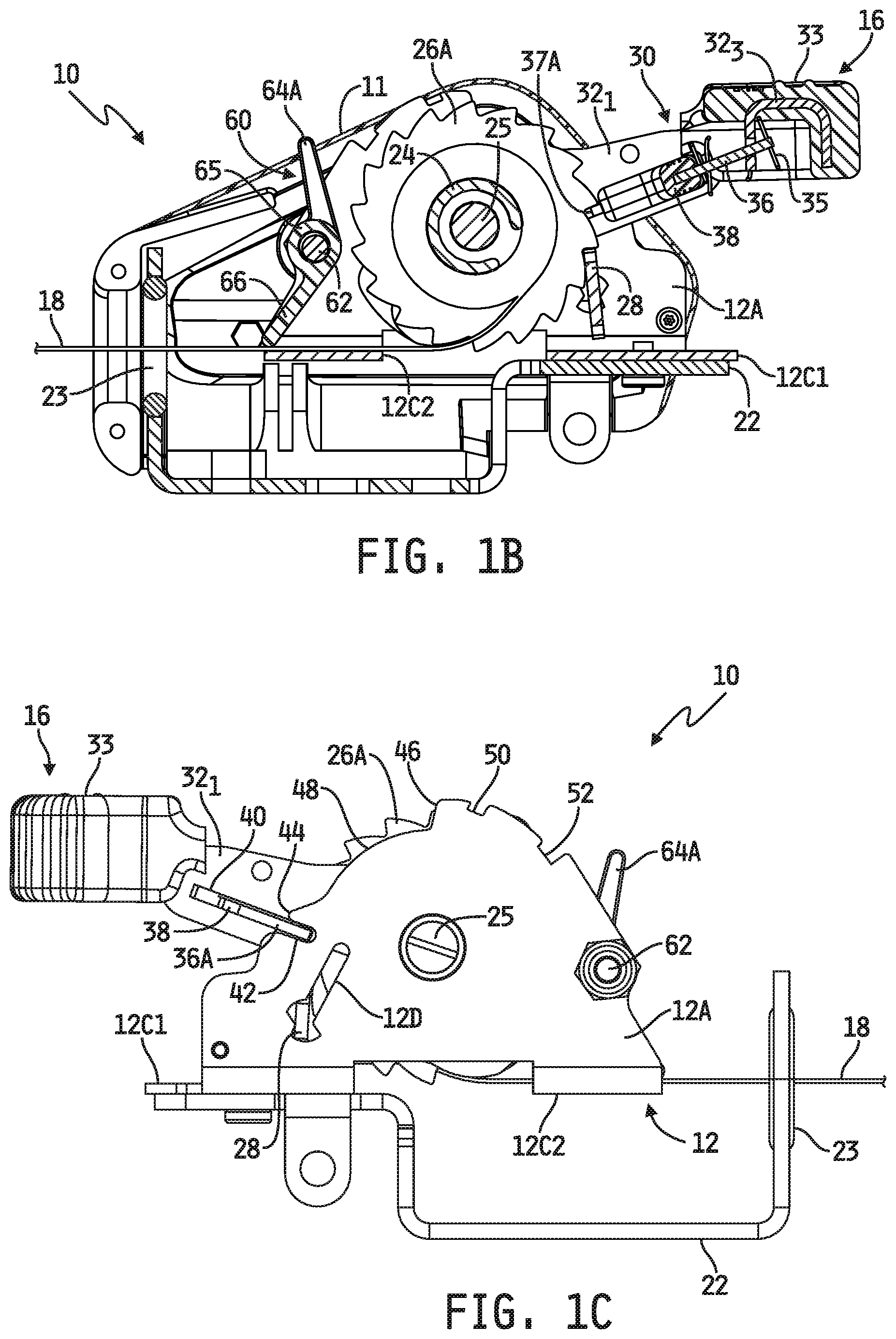 Patent US12297072 Figure 2 – Web retractor including web take-up prevention apparatus