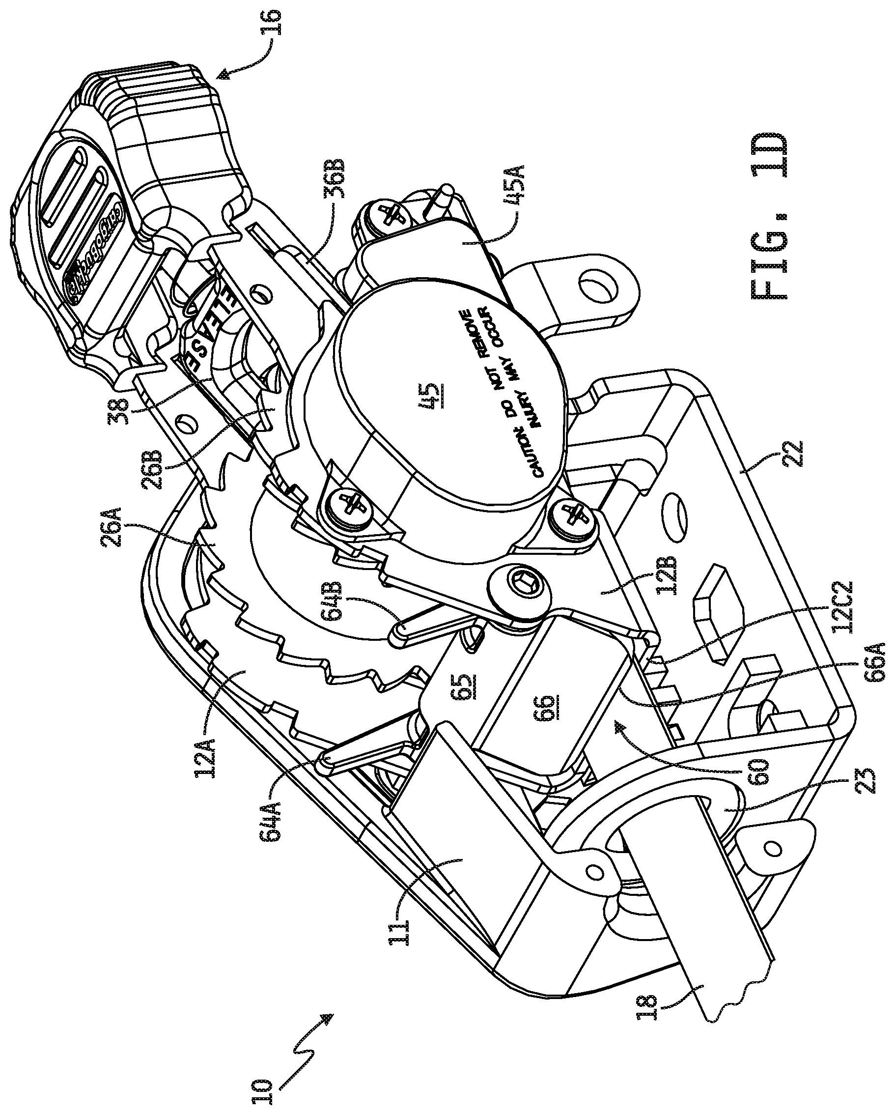 Patent US12297072 Figure 3 – Web retractor including web take-up prevention apparatus