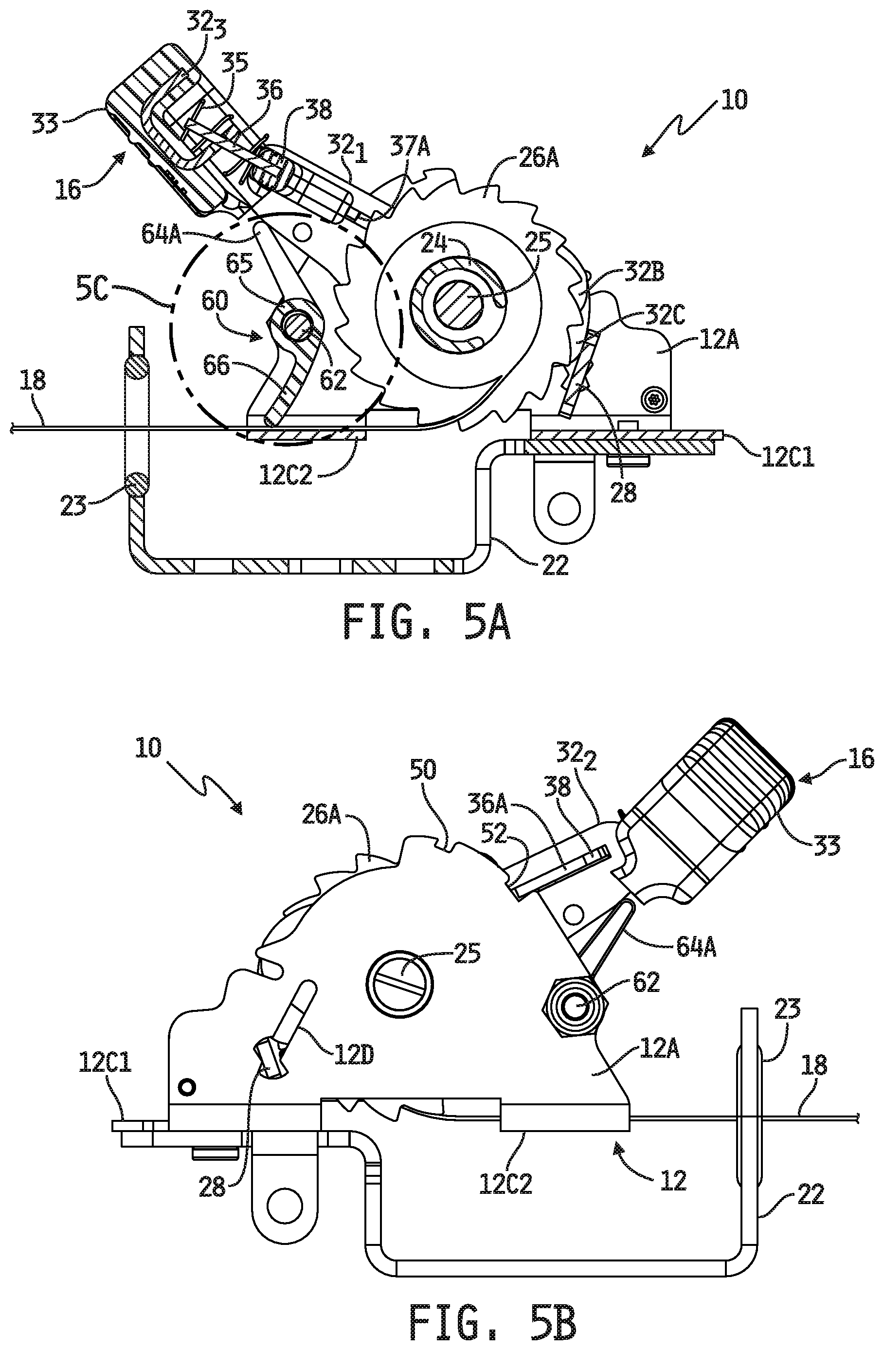 Patent US12297072 Figure 7 – Web retractor including web take-up prevention apparatus