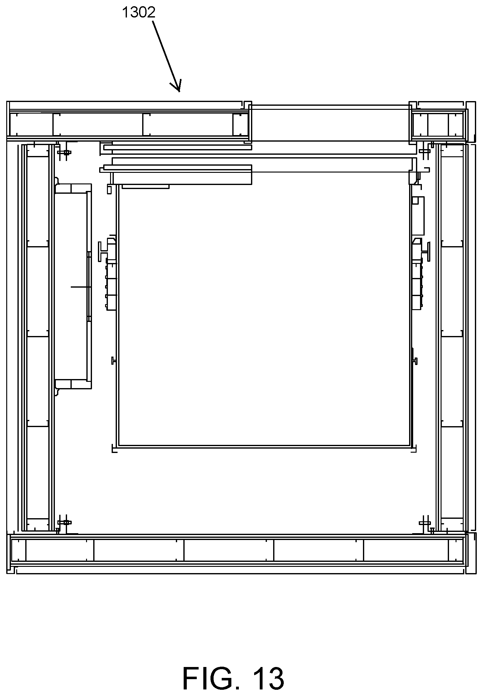 Patent US12297076 Figure 13 – Modular stairwell and elevator shaft system and method