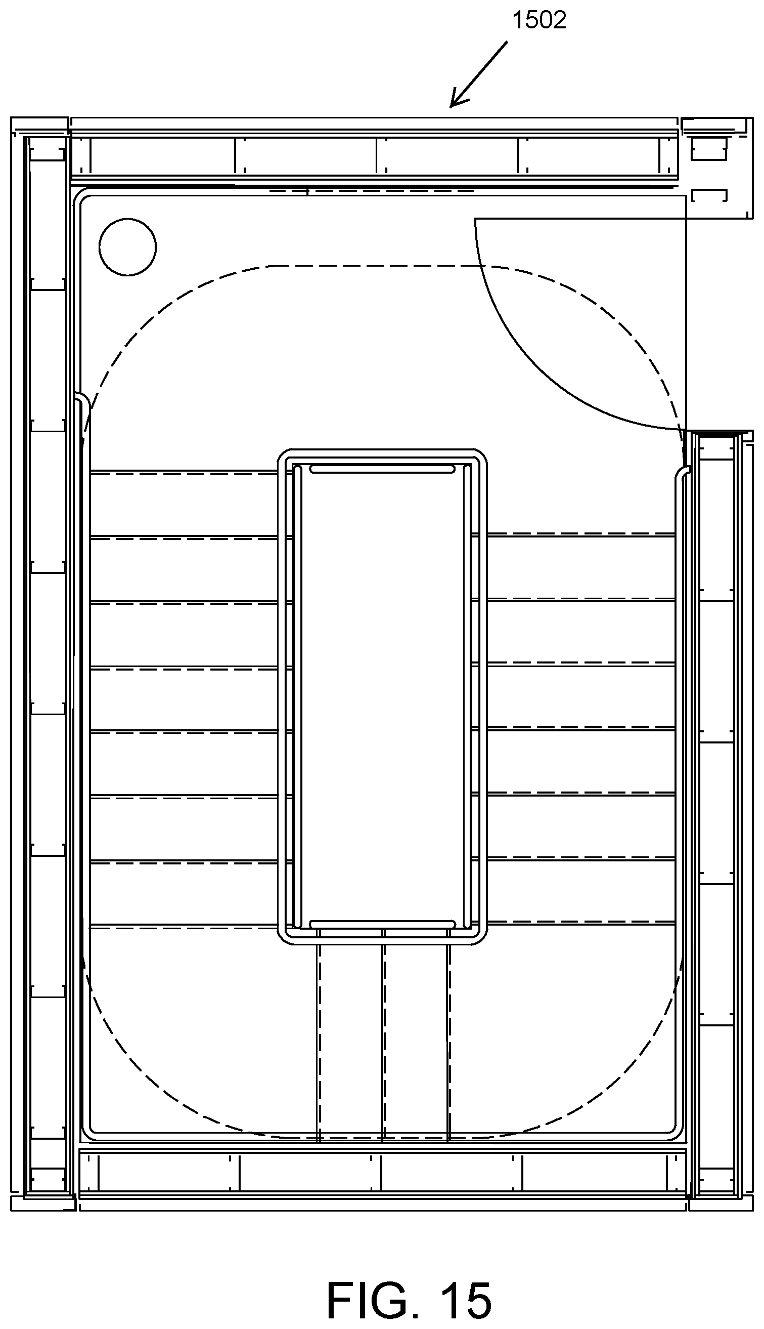 Patent US12297076 Figure 15 – Modular stairwell and elevator shaft system and method