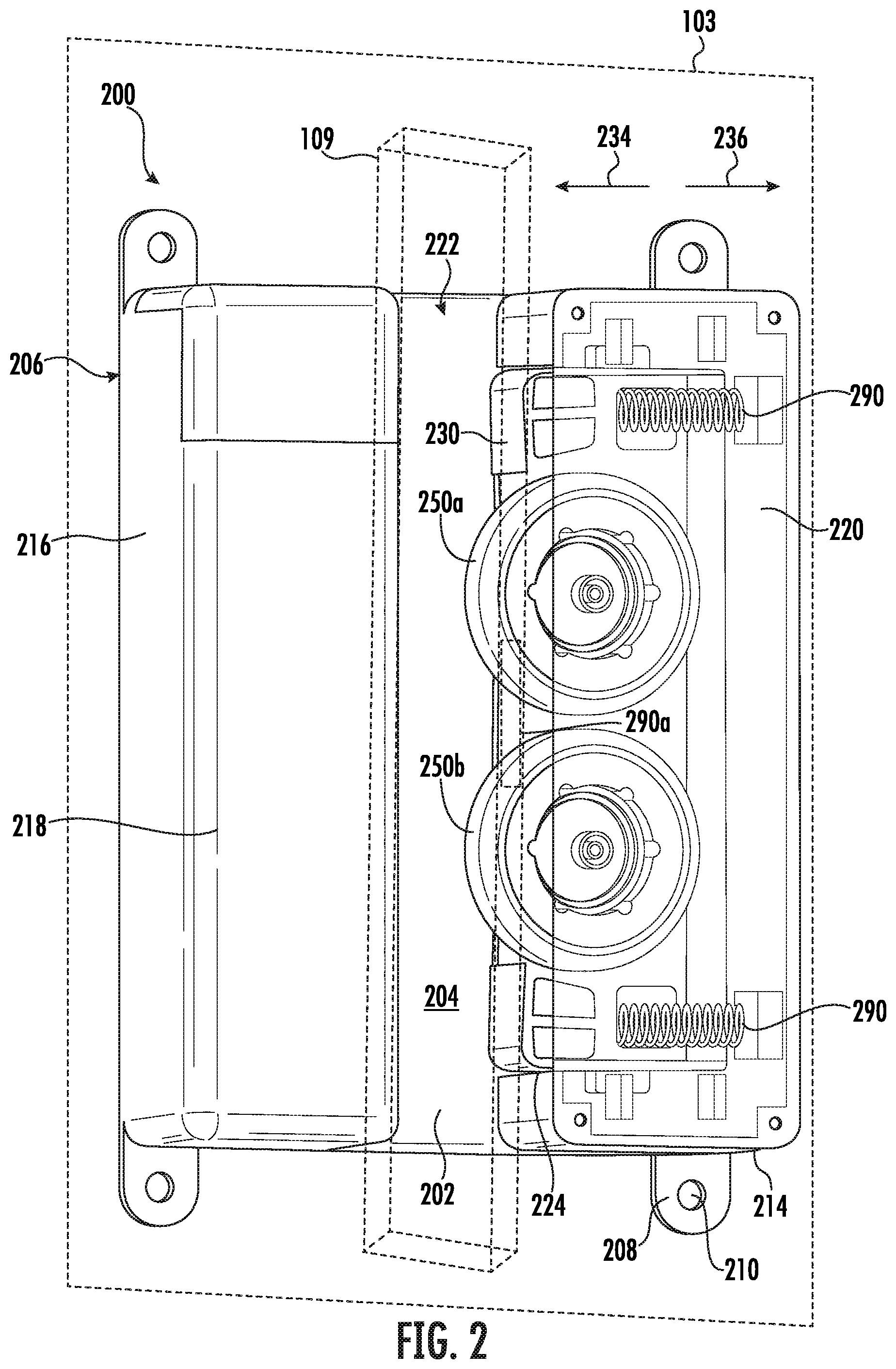 Patent US12297079 Figure 2 – Roller speed sensor with magnets and sensors