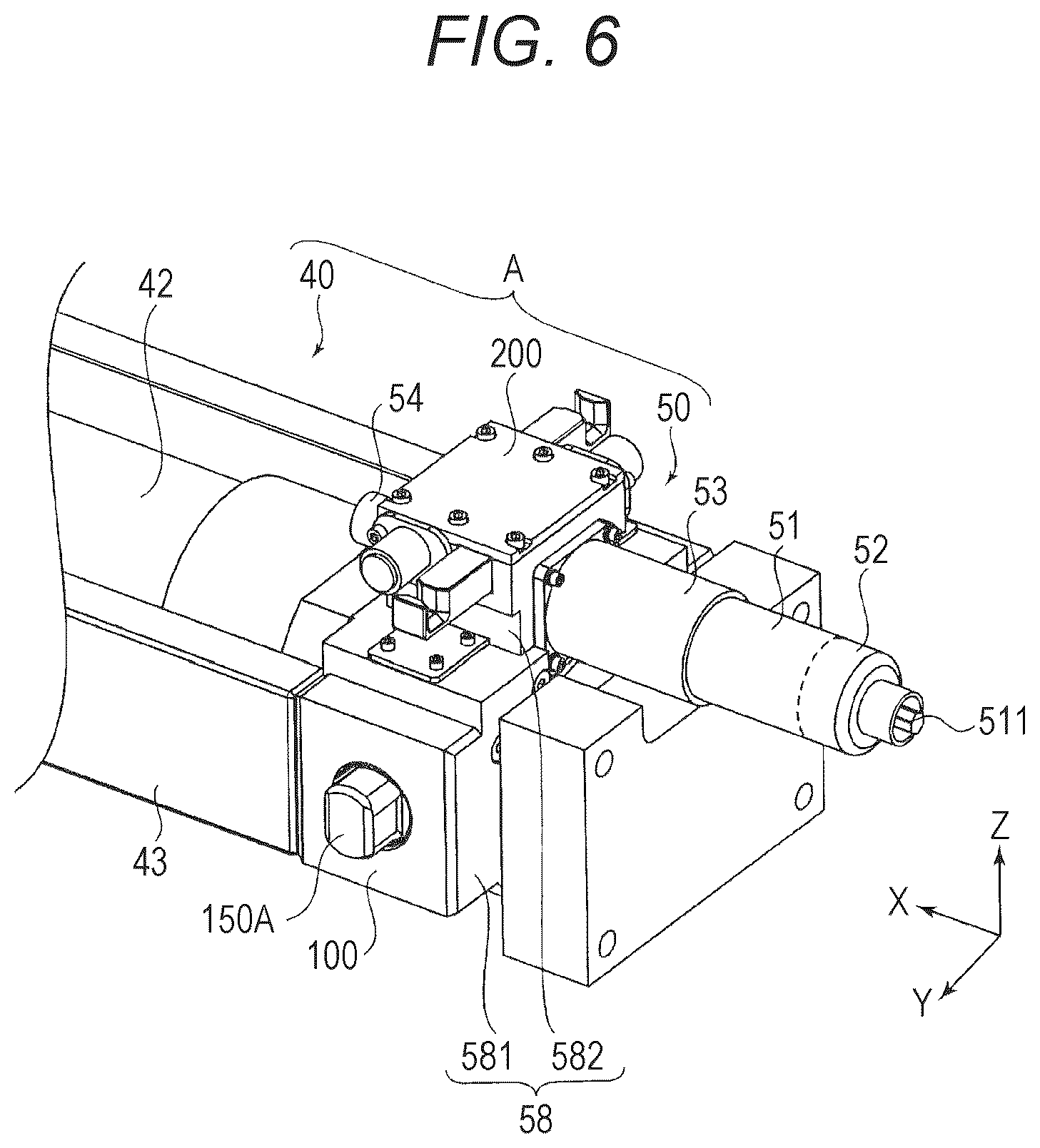 Patent US12297085 Figure 6 – Work machine