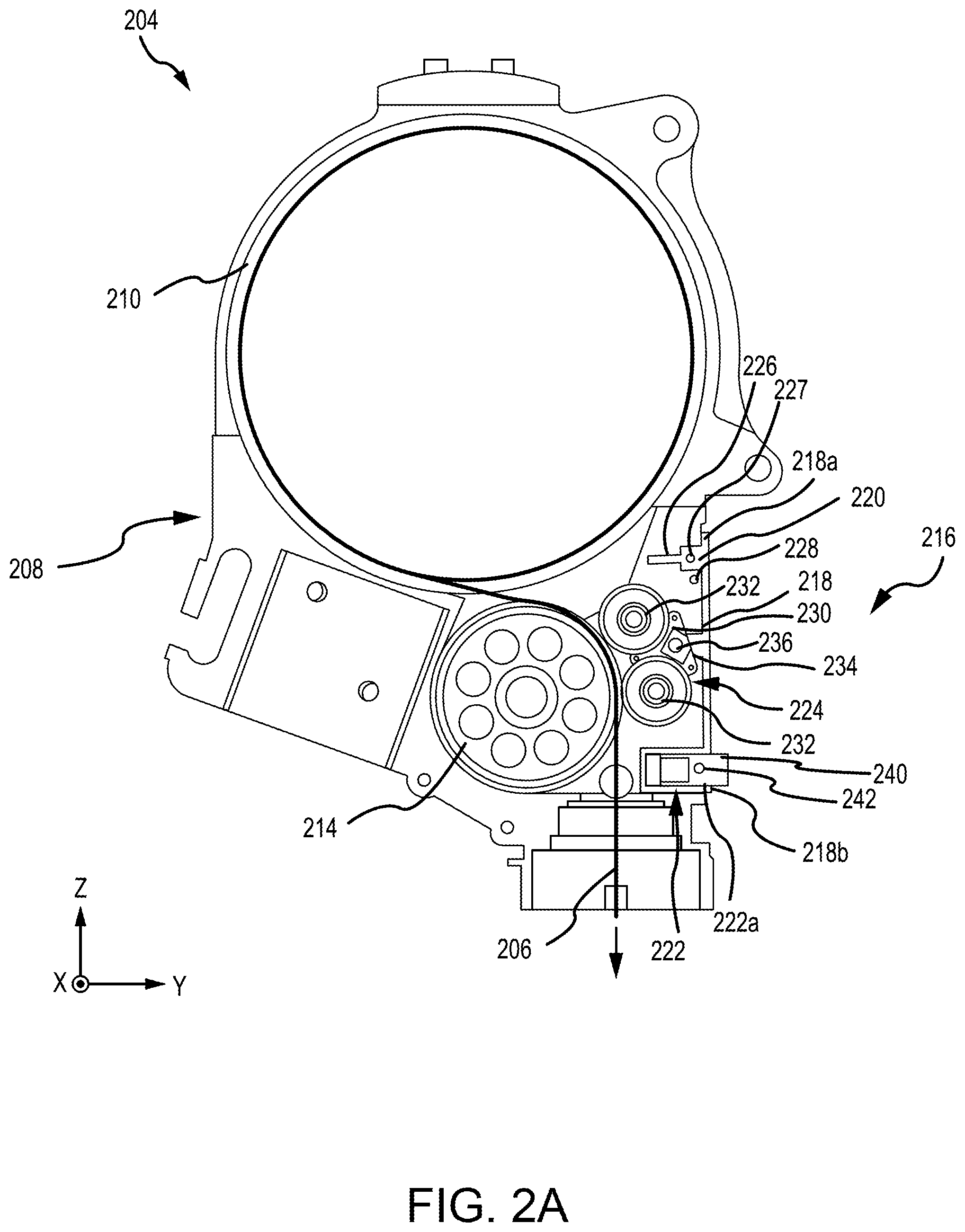 Patent US12297086 Figure 2 – Cable follower lifting lever