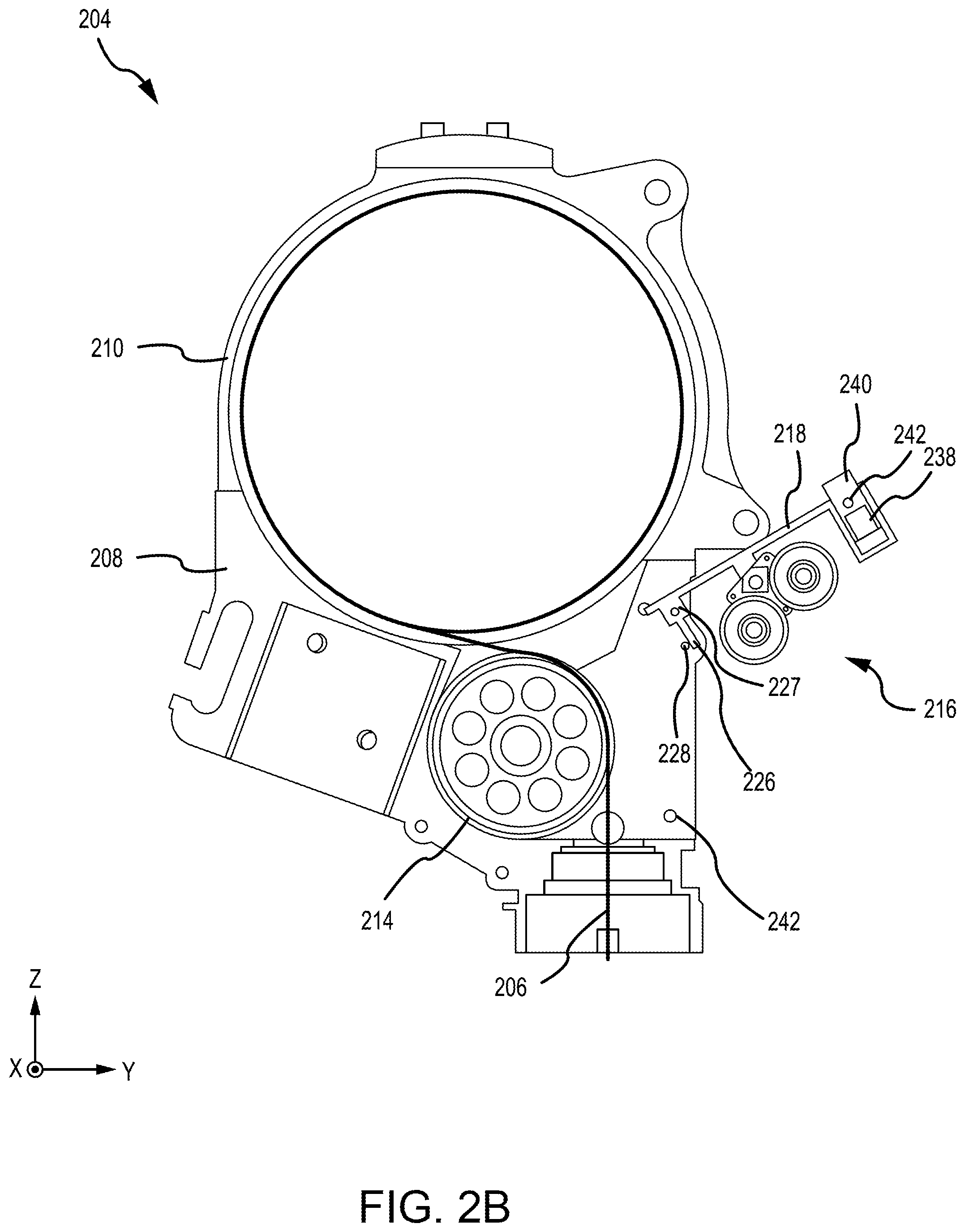 Patent US12297086 Figure 3 – Cable follower lifting lever