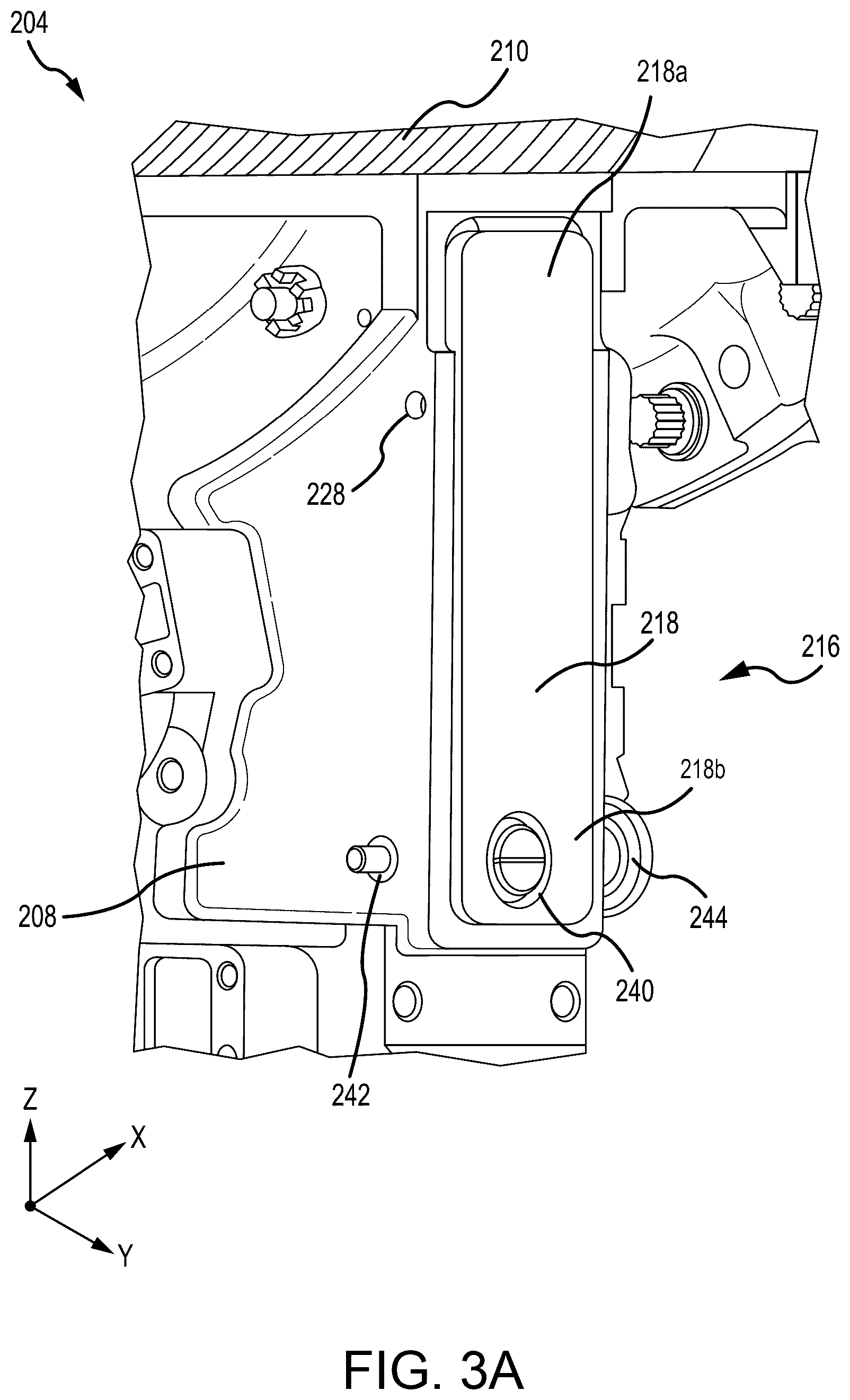 Patent US12297086 Figure 4 – Cable follower lifting lever