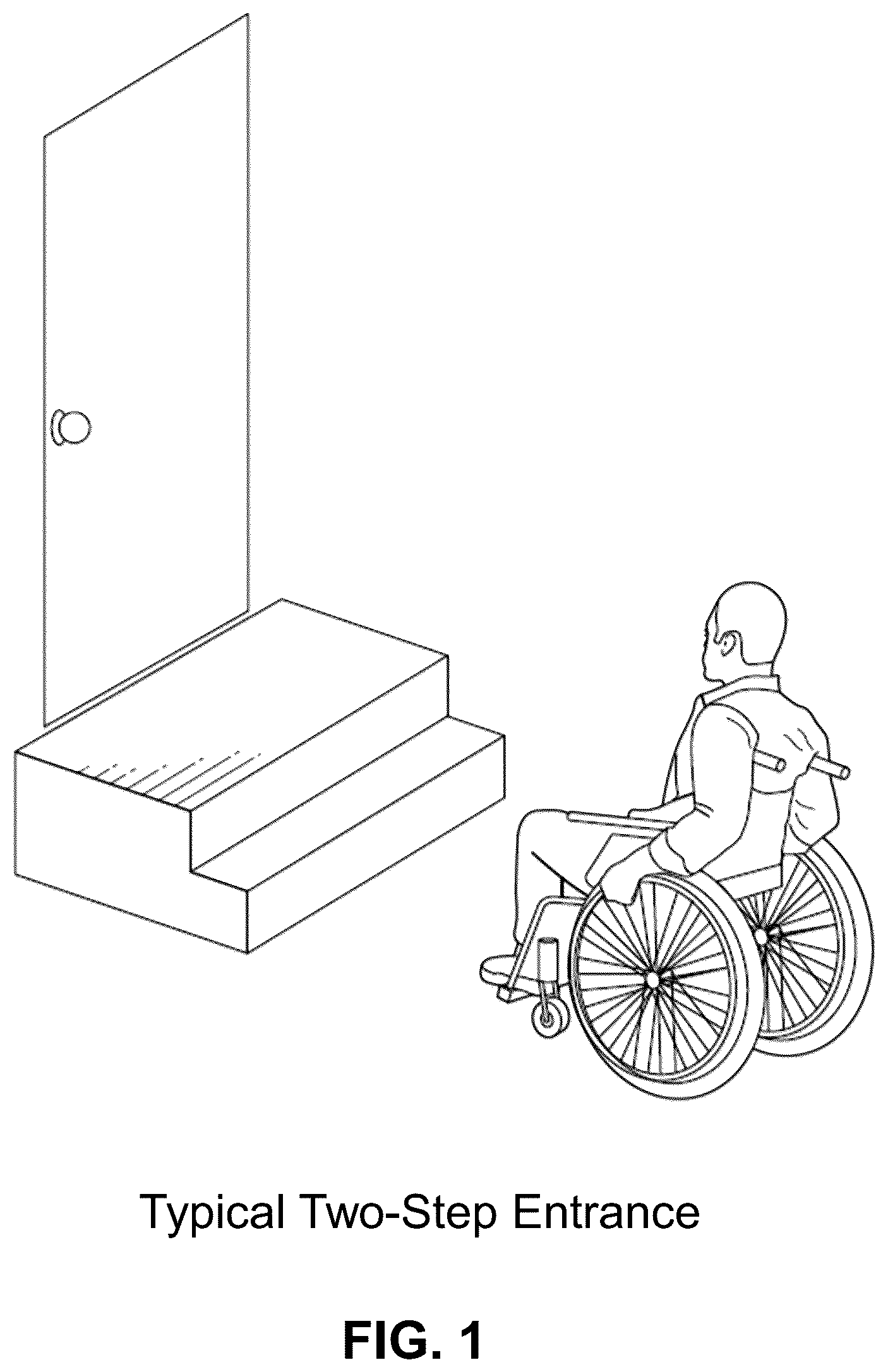 Patent US12297088 Figure 1 – Portable vertical platform lift