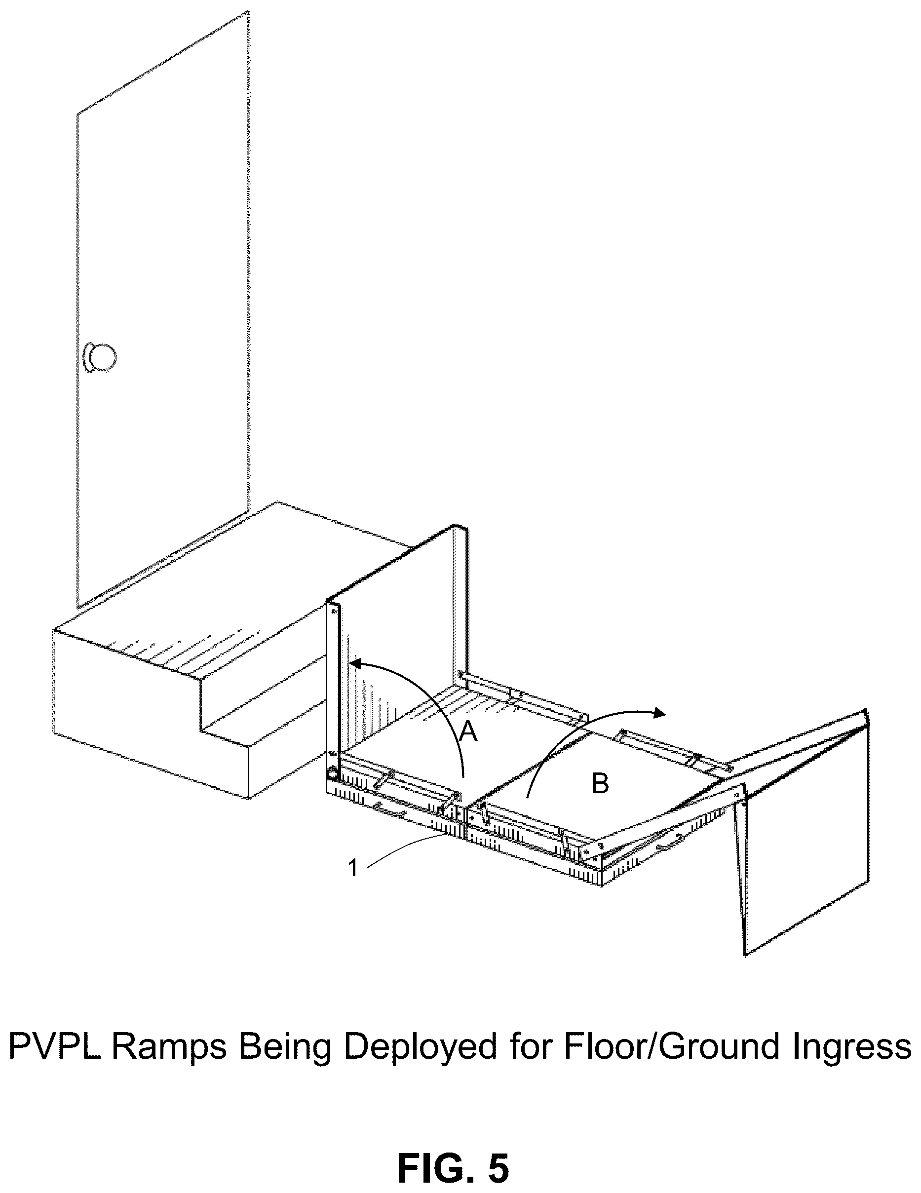 Patent US12297088 Figure 5 – Portable vertical platform lift