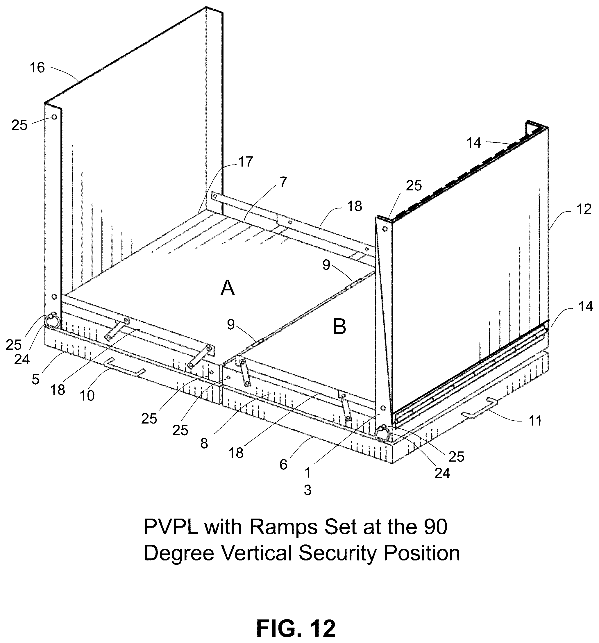Patent US12297088 Figure 12 – Portable vertical platform lift