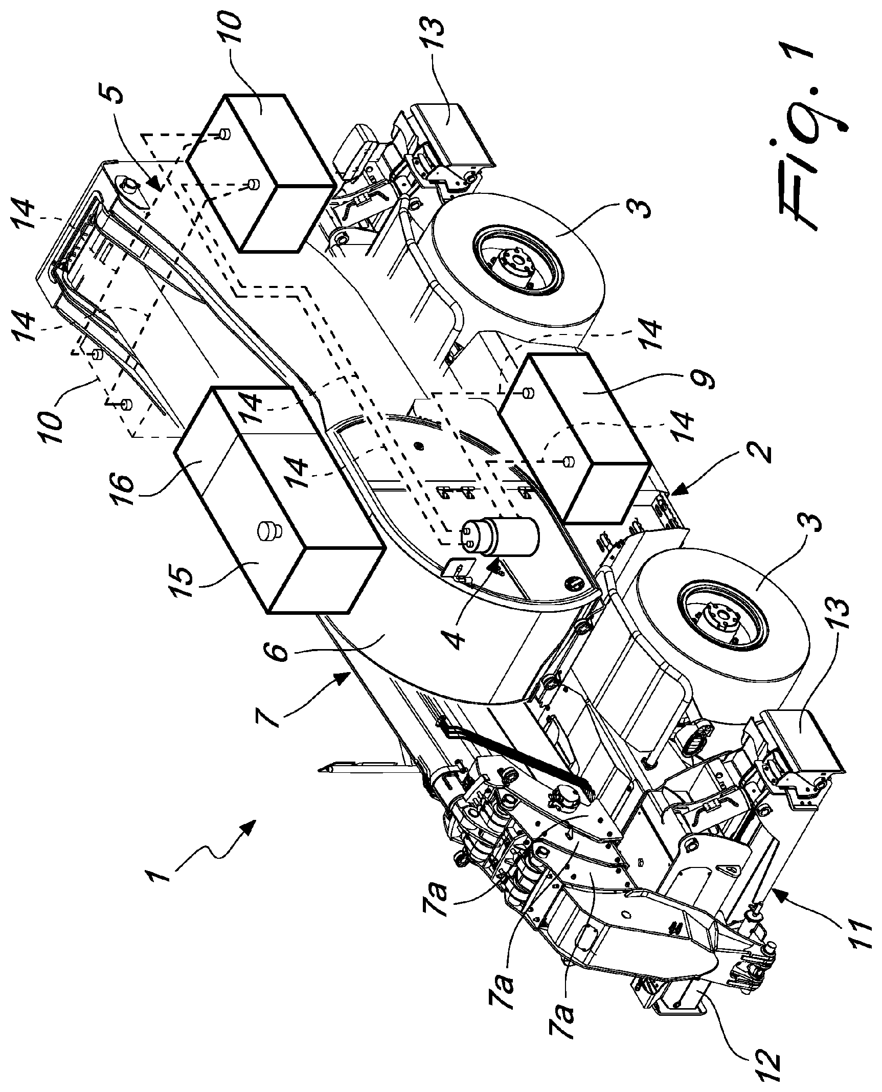 Patent US12297090 Figure 1 – Rotary telescopic boom lift